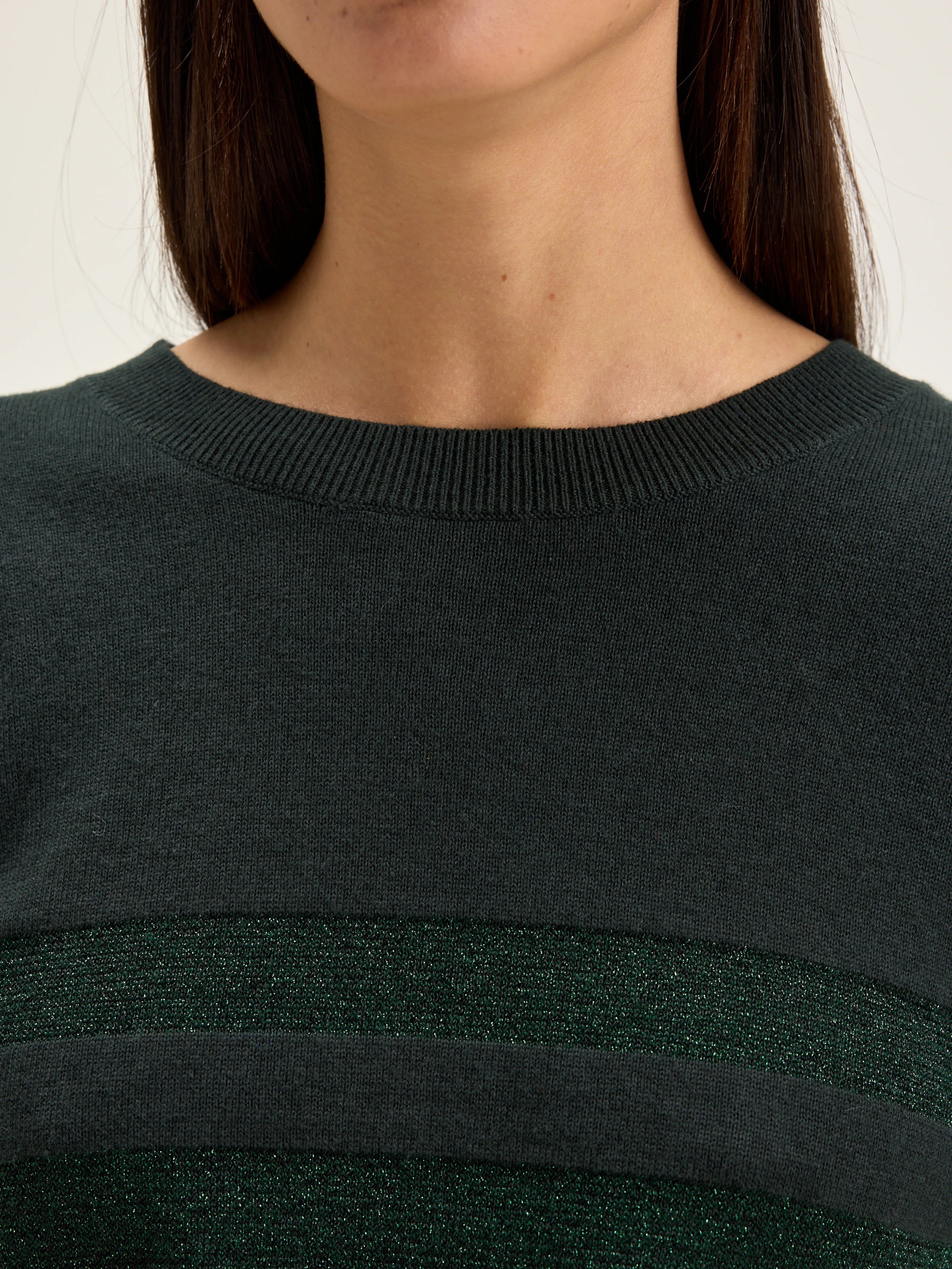 Gopsy Round-neck Sweater - Forest / Hunter For Women | Bellerose