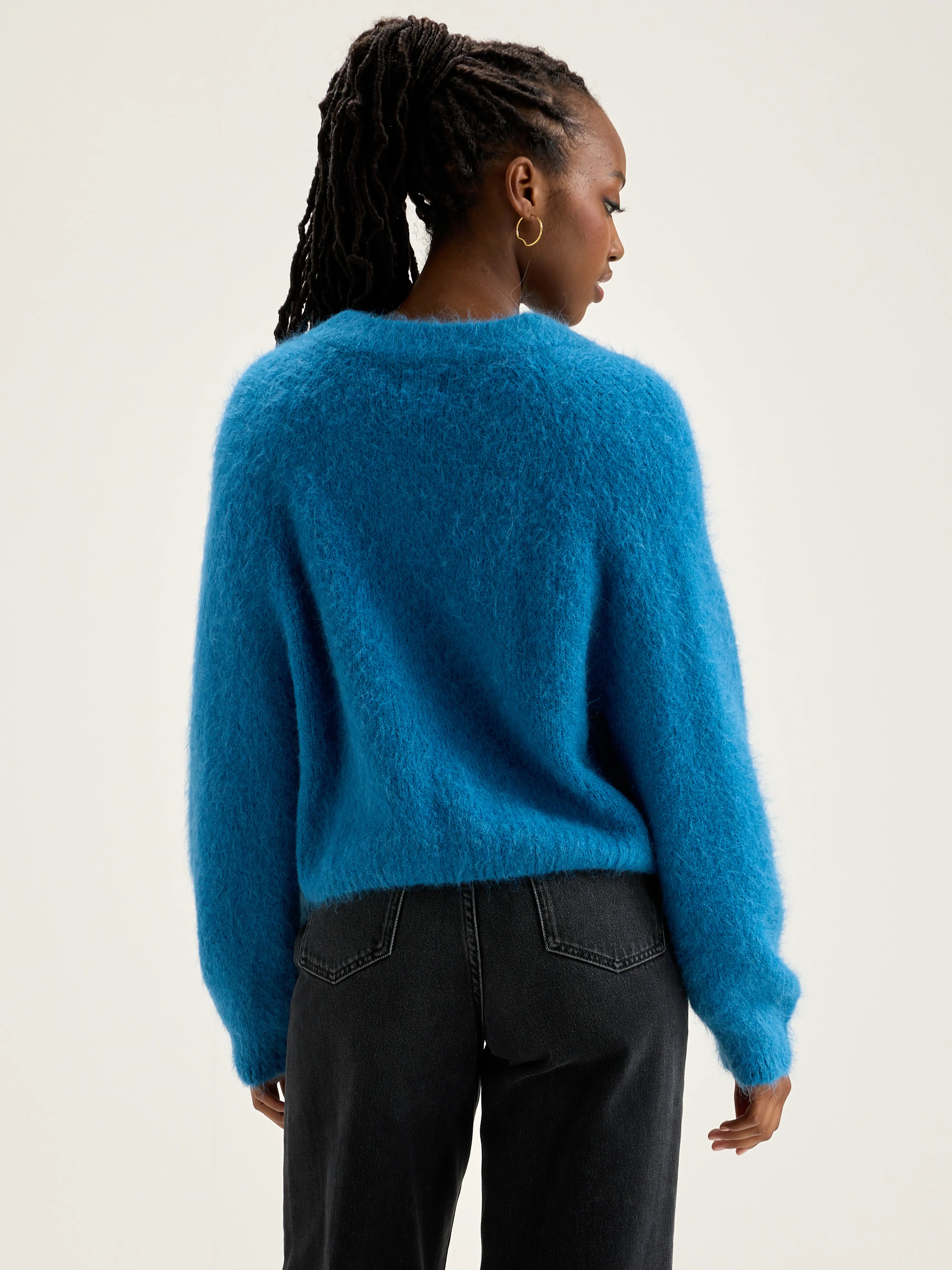 Daruz cropped sweater (242 / W / OCEAN)