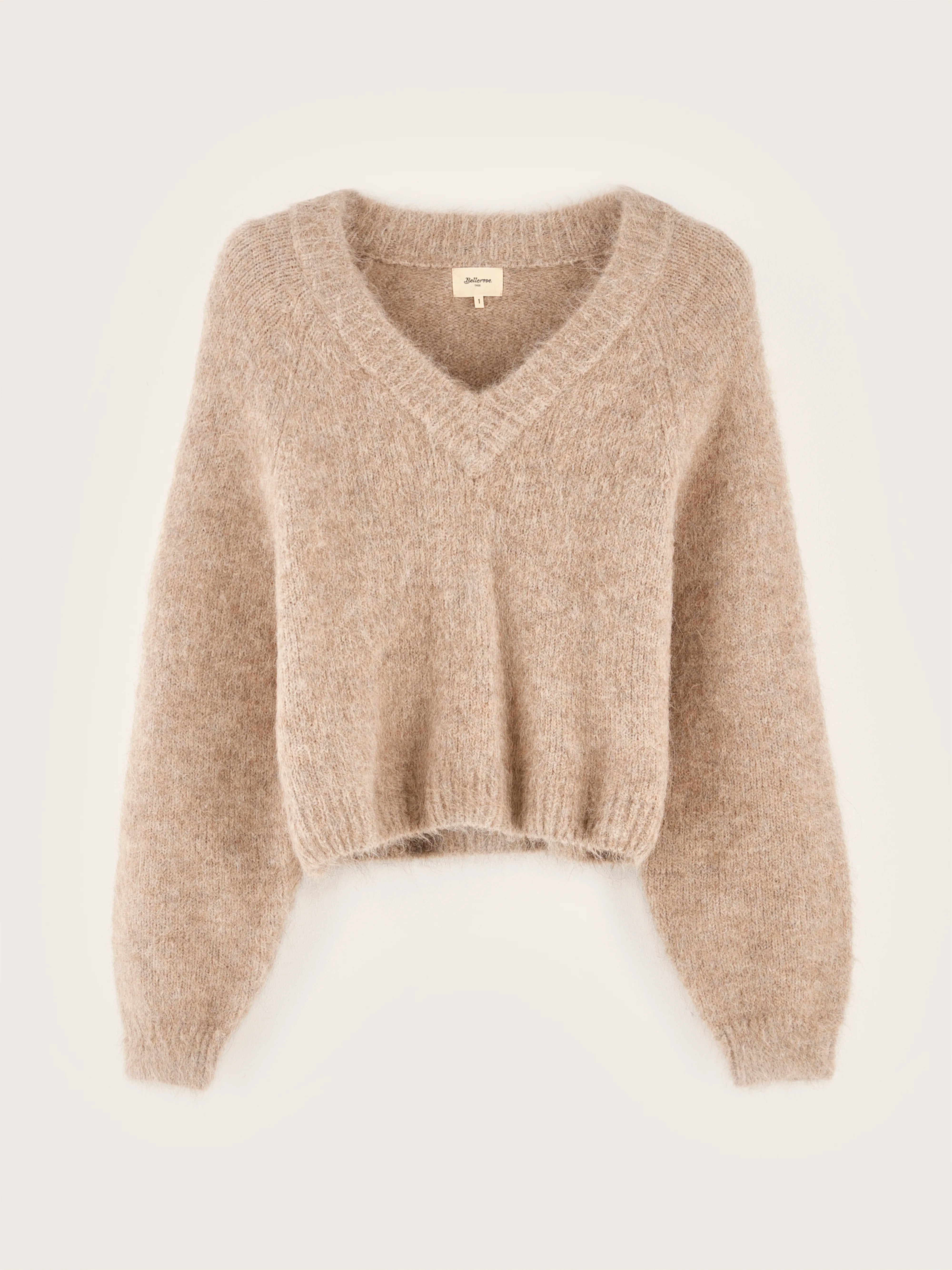 Daruz cropped sweater (242 / W / BEIGE MELANGE)