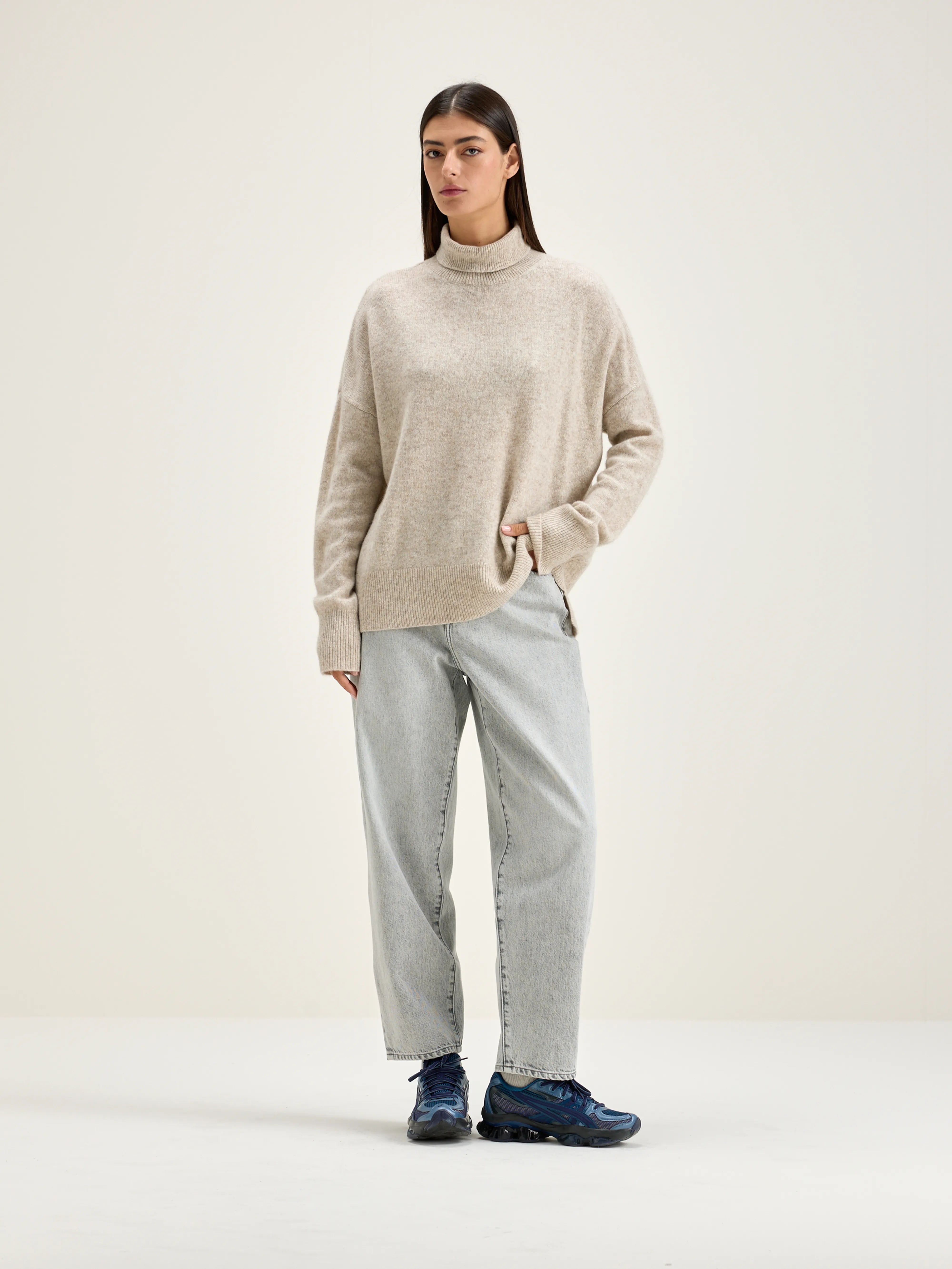 Pull Col Roulé Ganzi - Oyster Pour Femme | Bellerose