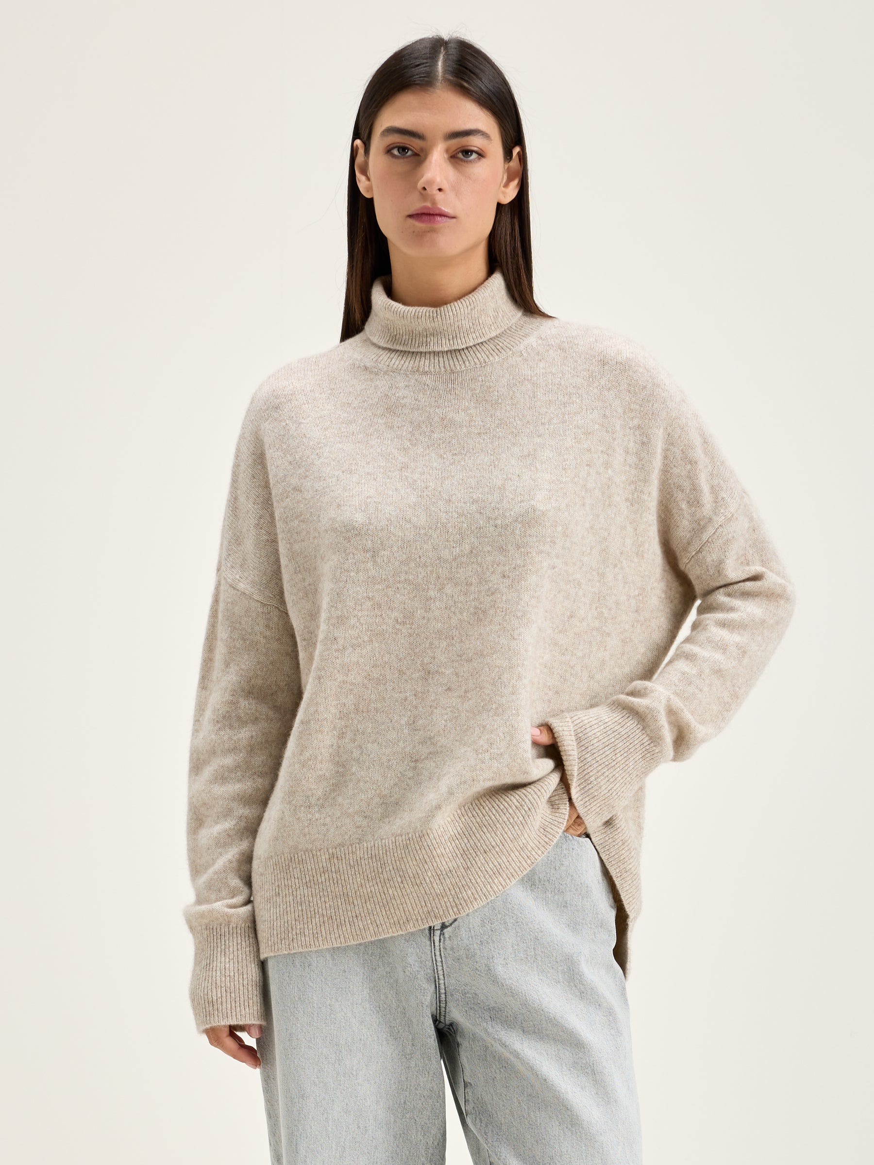 Pull Col Roulé Ganzi - Oyster Pour Femme | Bellerose