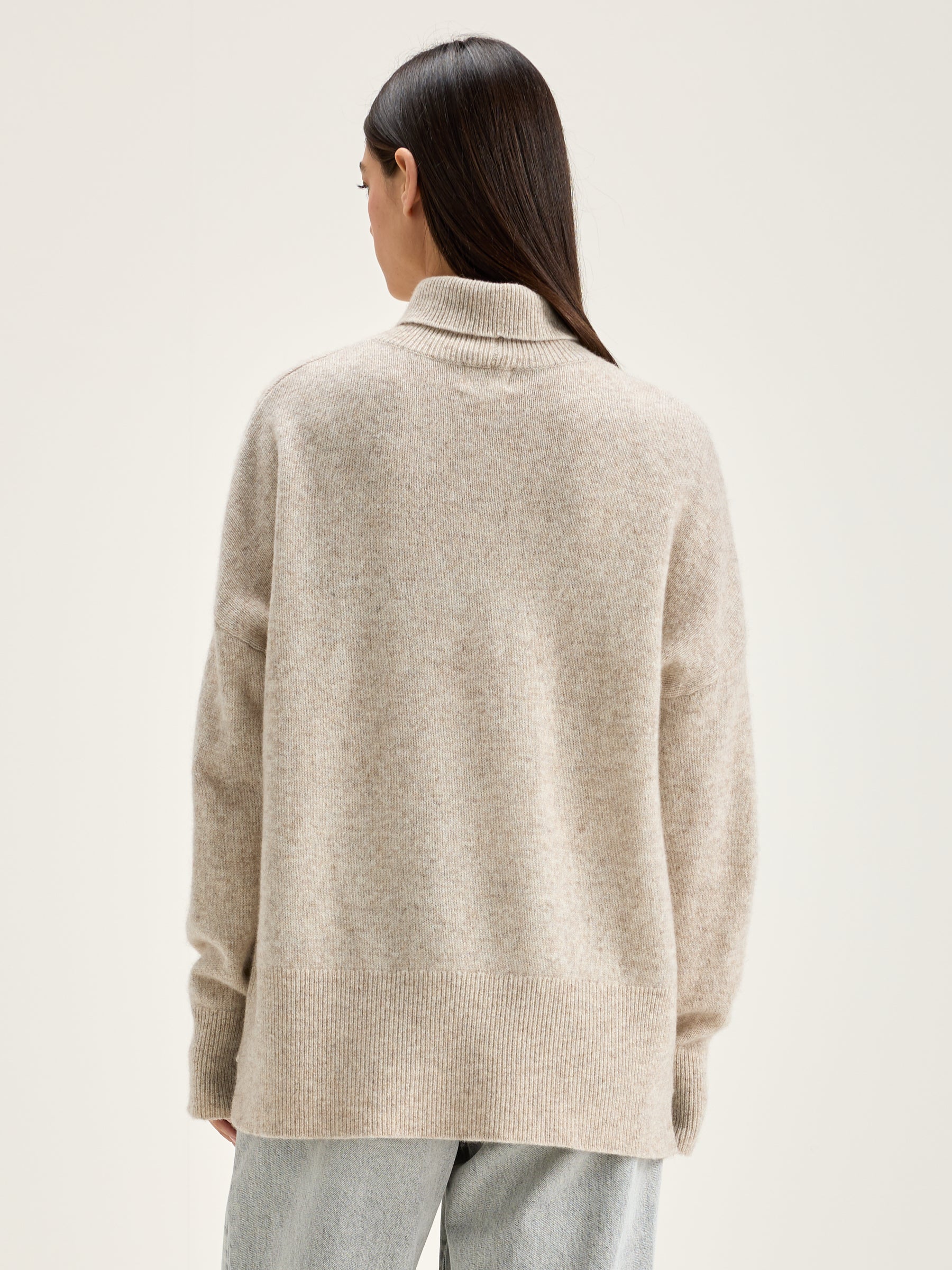 Ganzi Turtleneck Sweater - Oyster For Women | Bellerose