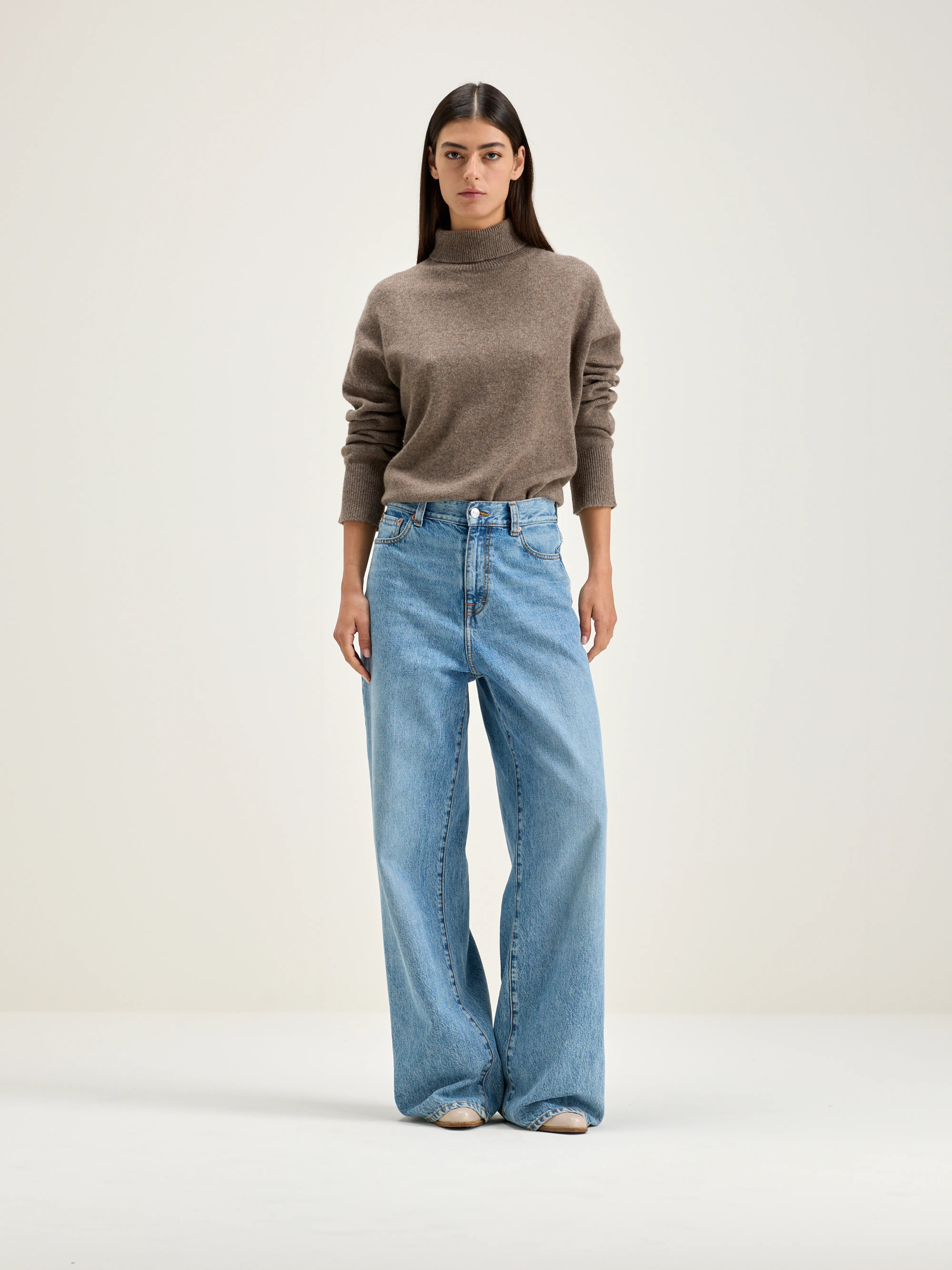 Ganzi Turtleneck Sweater - Dust For Women | Bellerose