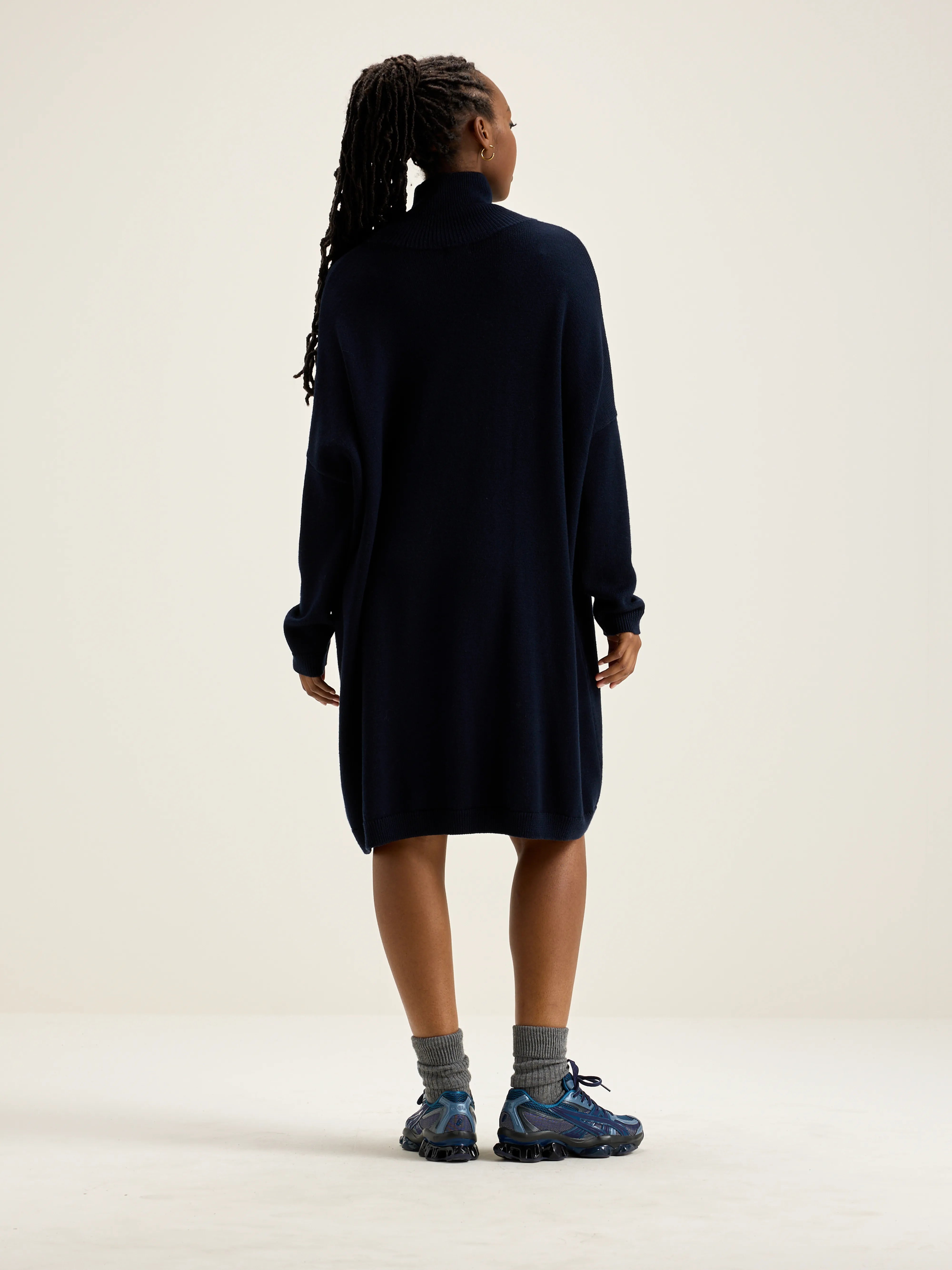 Sens Gebreide Jurk - Navy Voor Dames | Bellerose