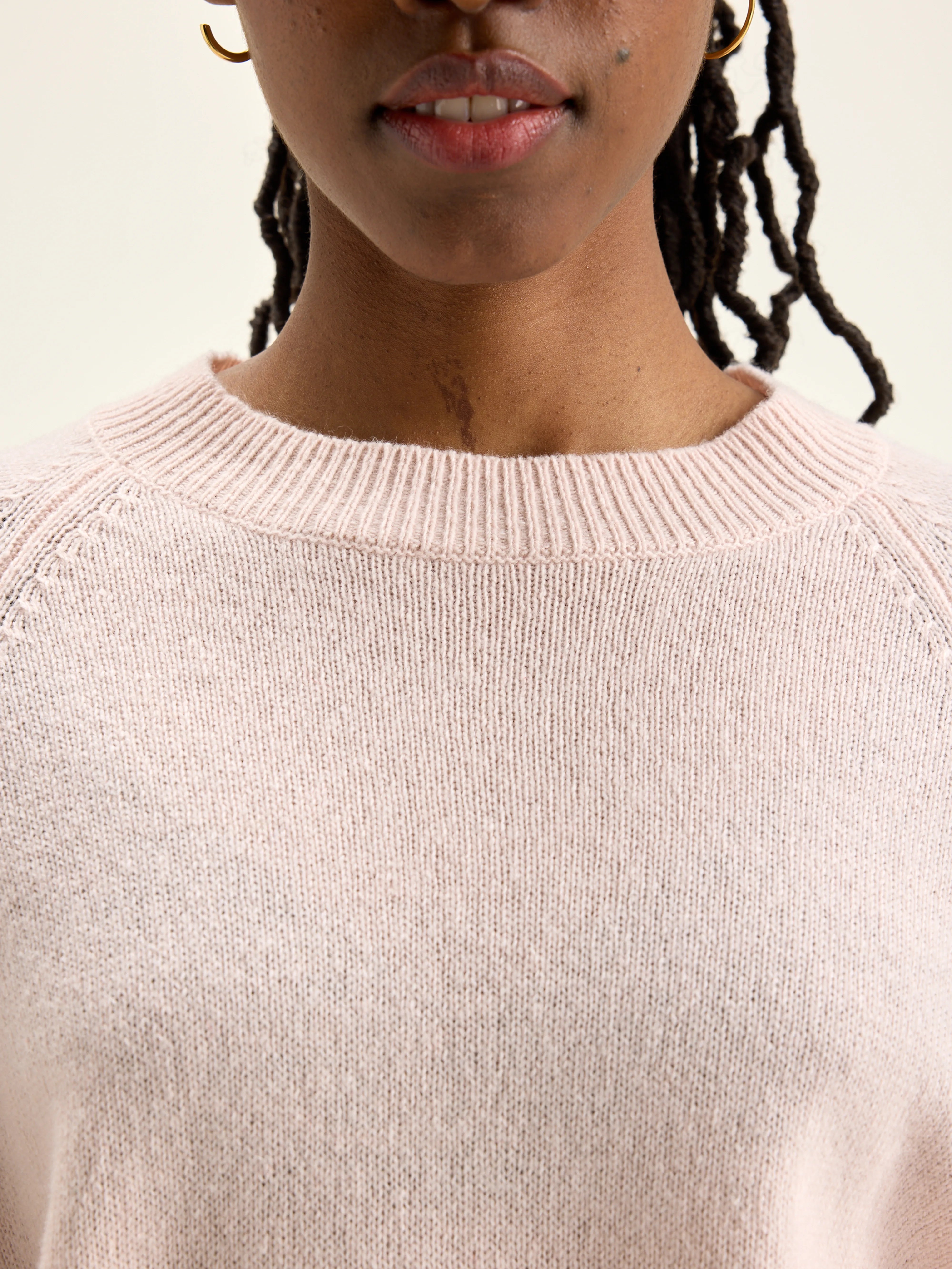 Pull Col Rond Ganto - Light rose Pour Femme | Bellerose