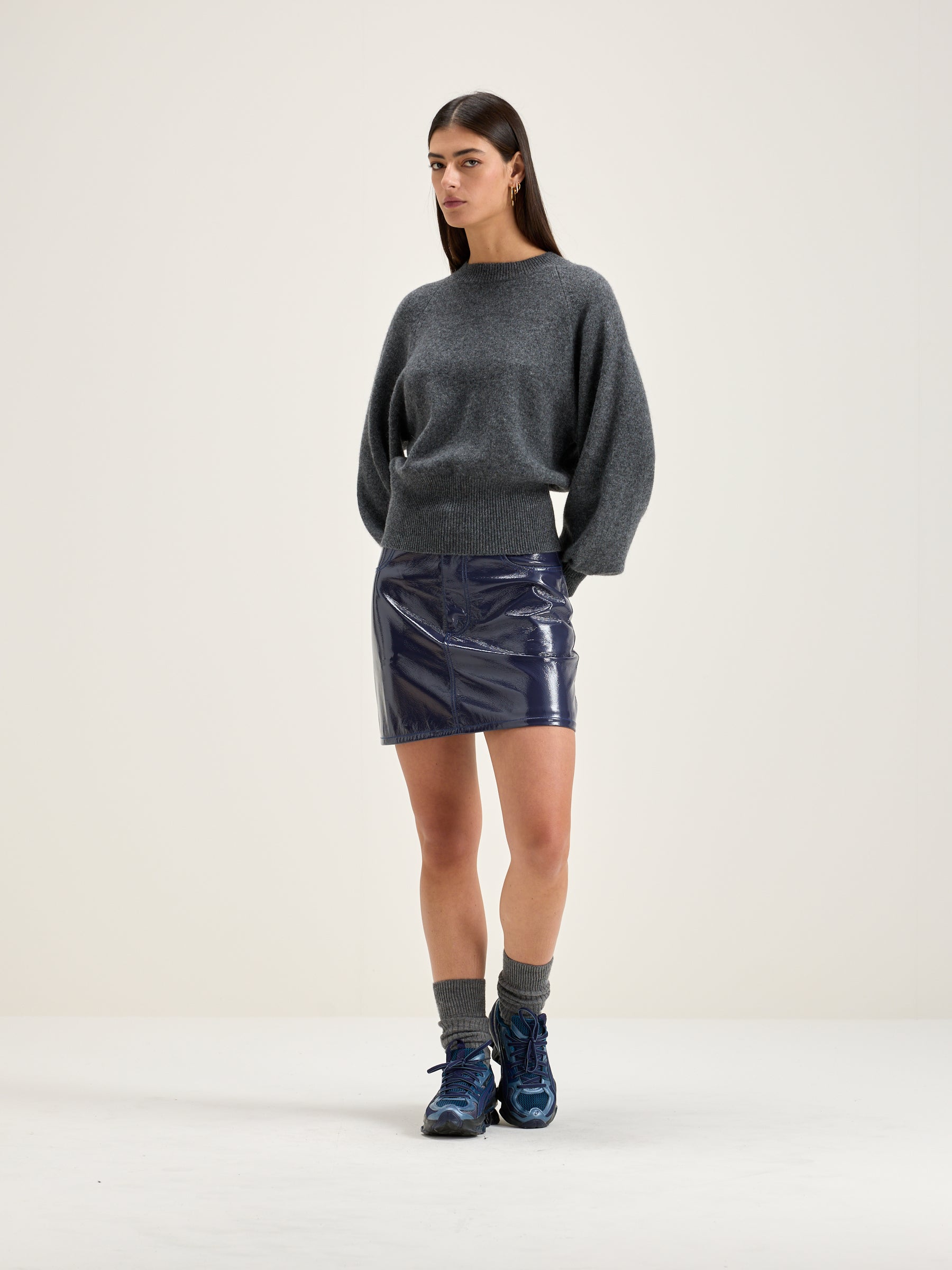 Ganto Crew-neck Sweater - Mid grey For Women | Bellerose