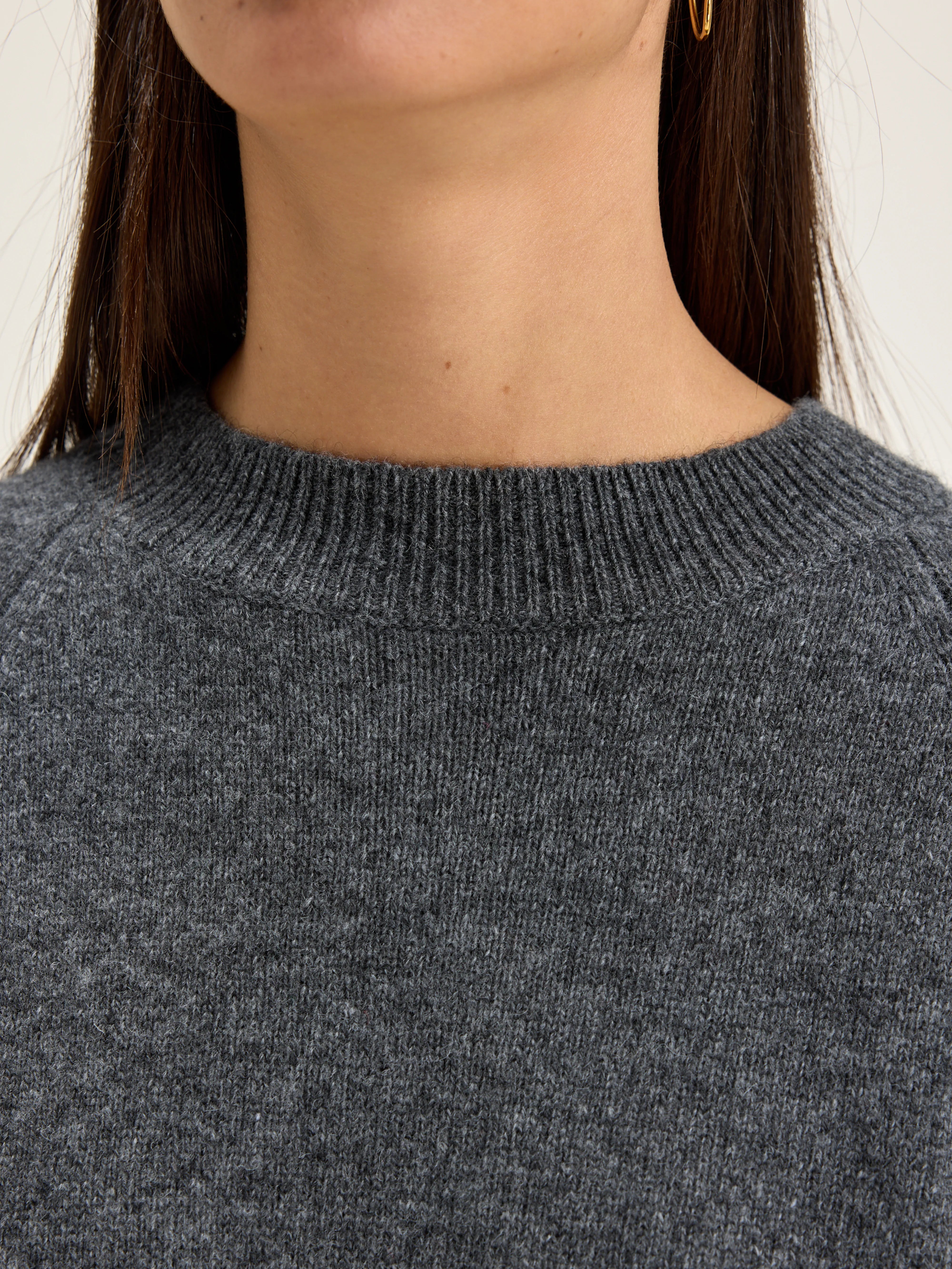 Ganto Crew-neck Sweater - Mid grey For Women | Bellerose