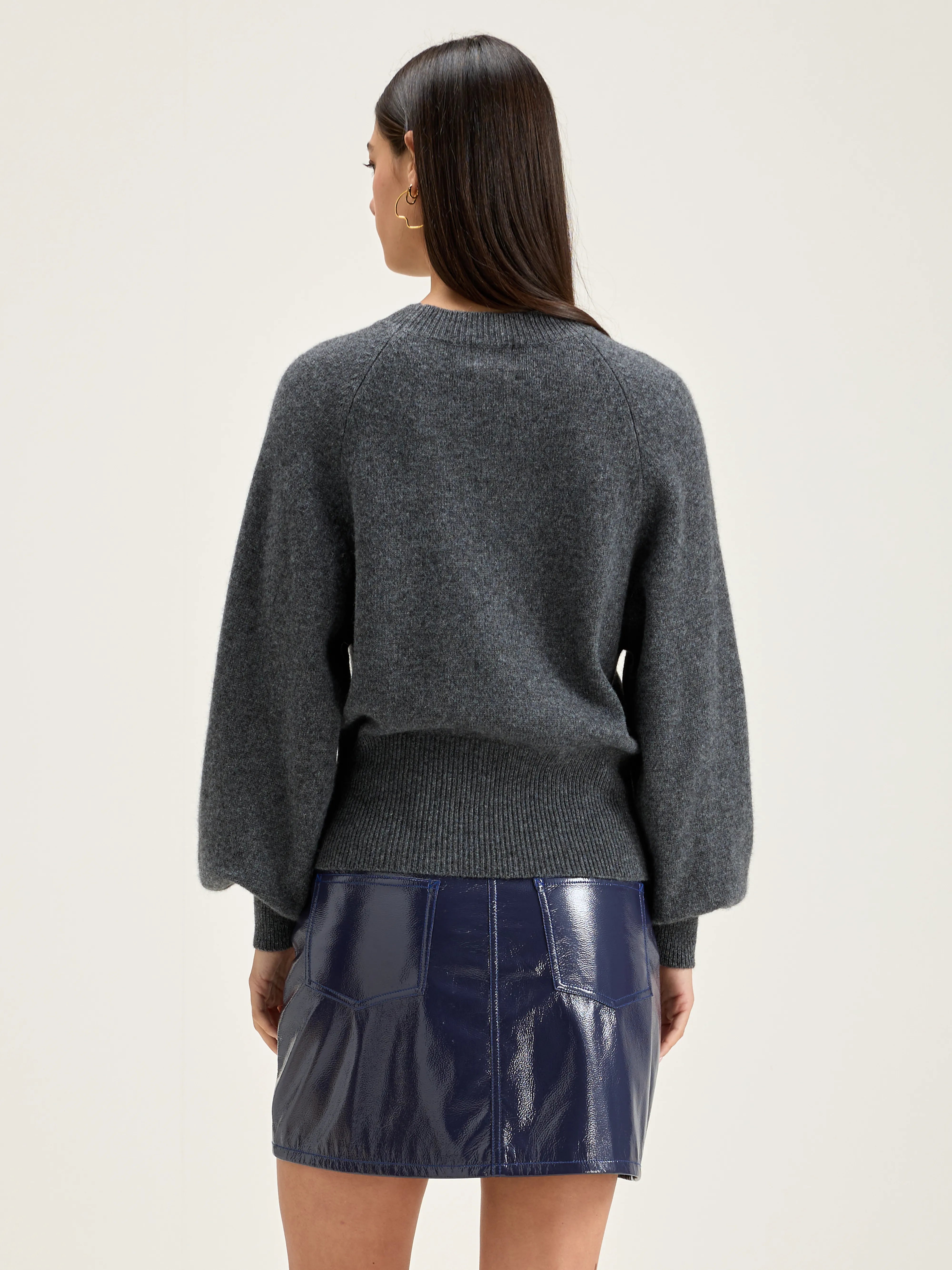 Pull Col Rond Ganto - Mid grey Pour Femme | Bellerose