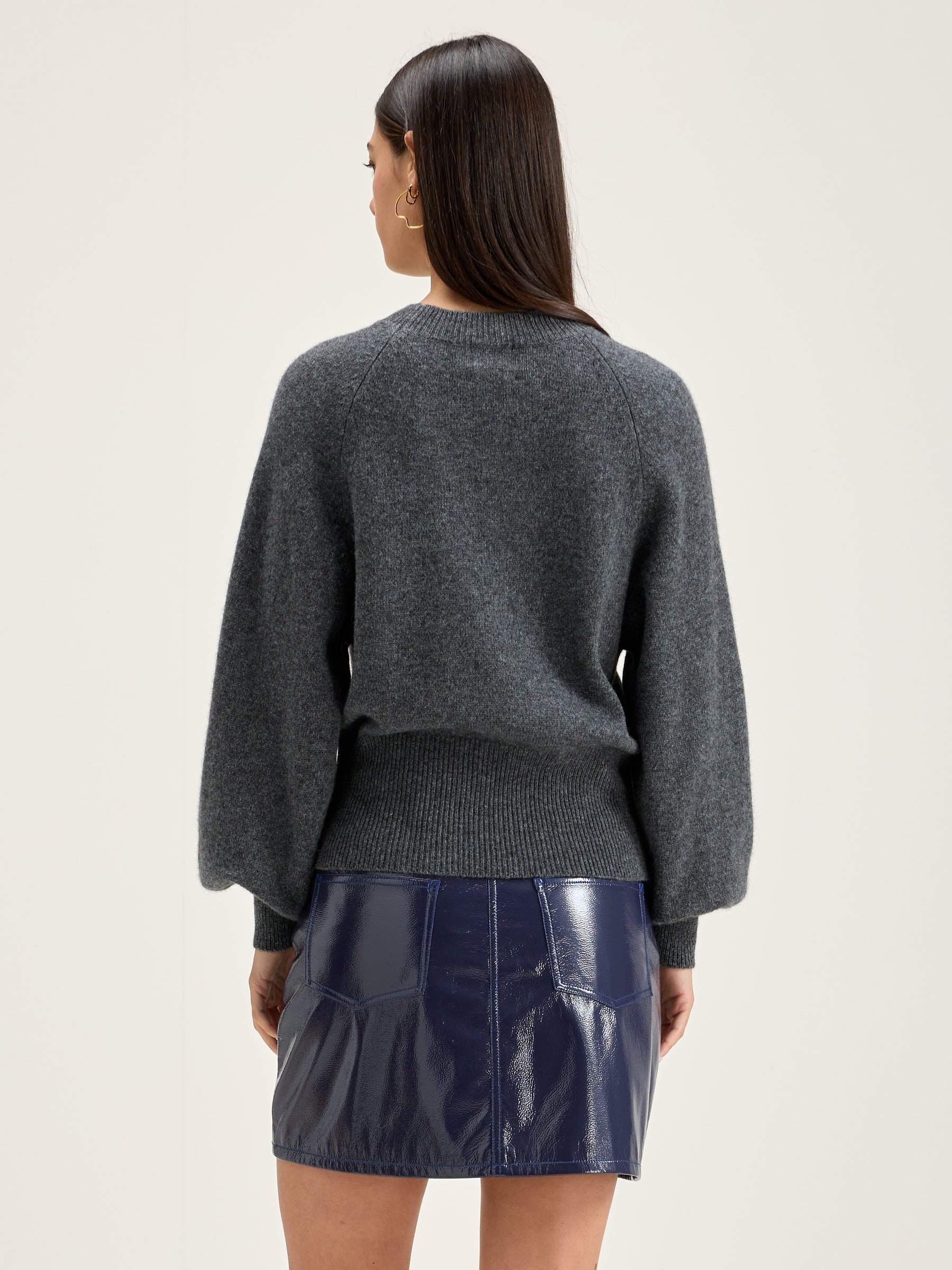 Pull Col Rond Ganto - Mid grey Pour Femme | Bellerose