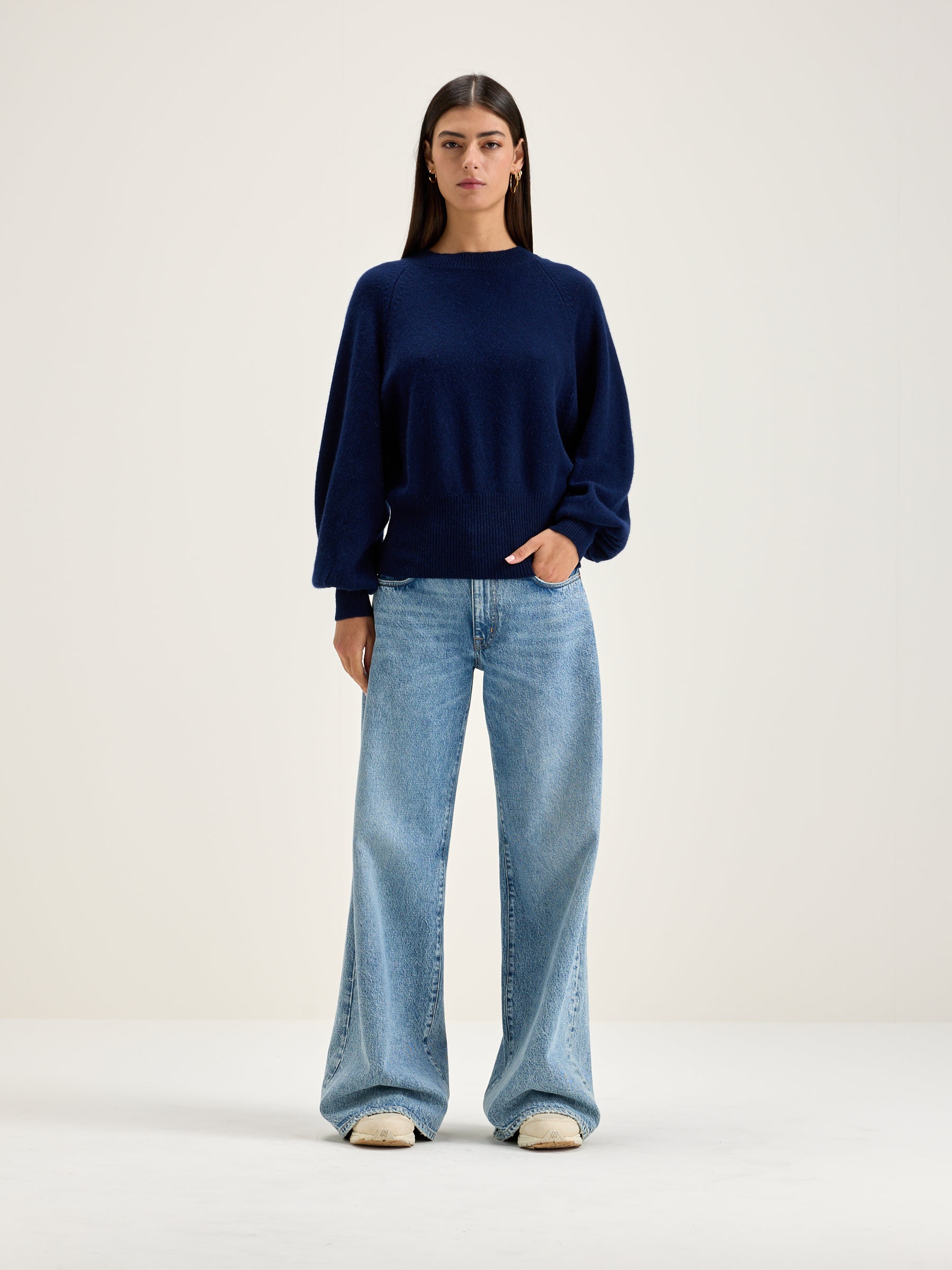 Ganto Crew-neck Sweater - Naval For Women | Bellerose