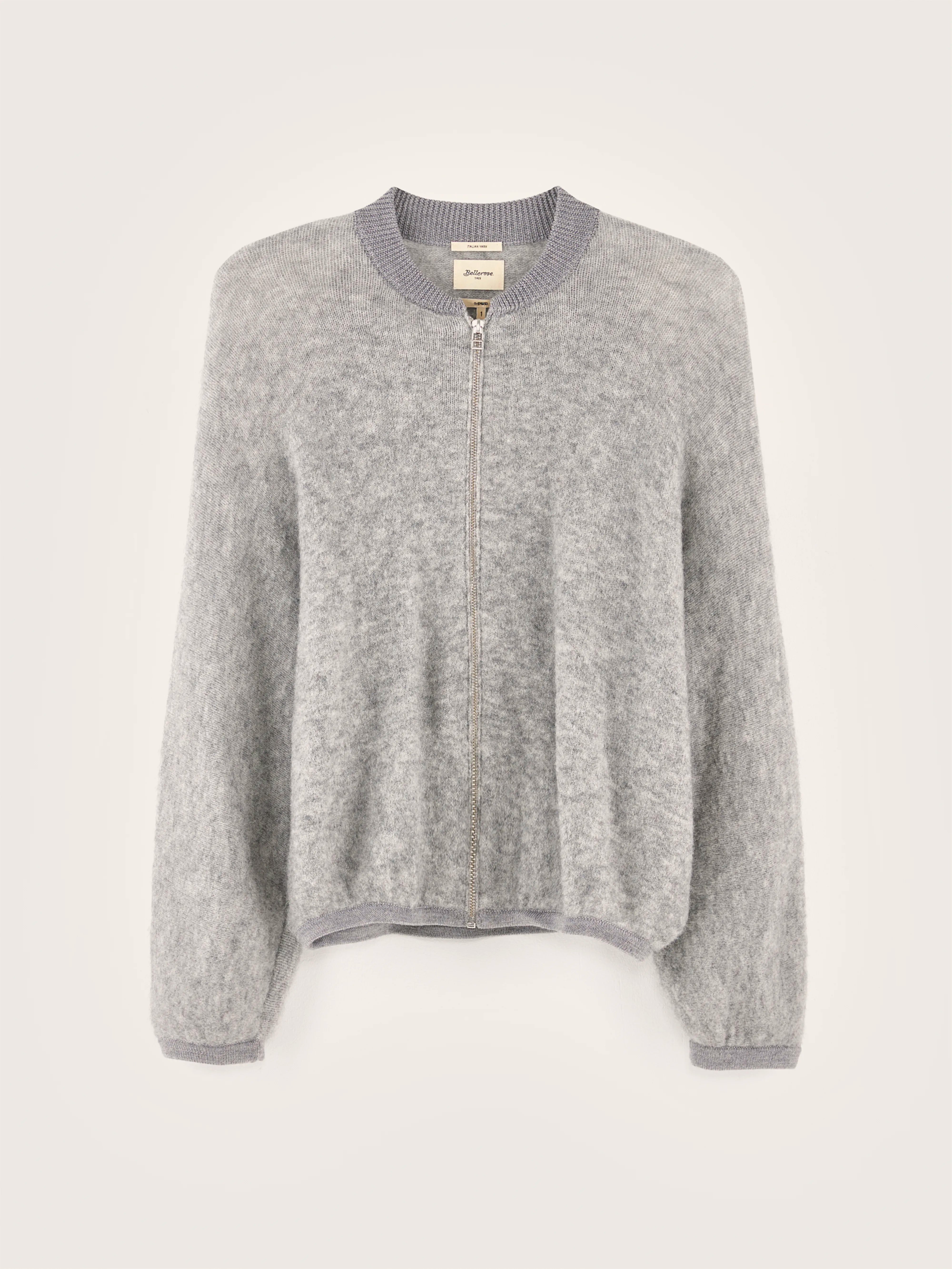 Asedi zip-up cardigan (242 / W / H. GREY)