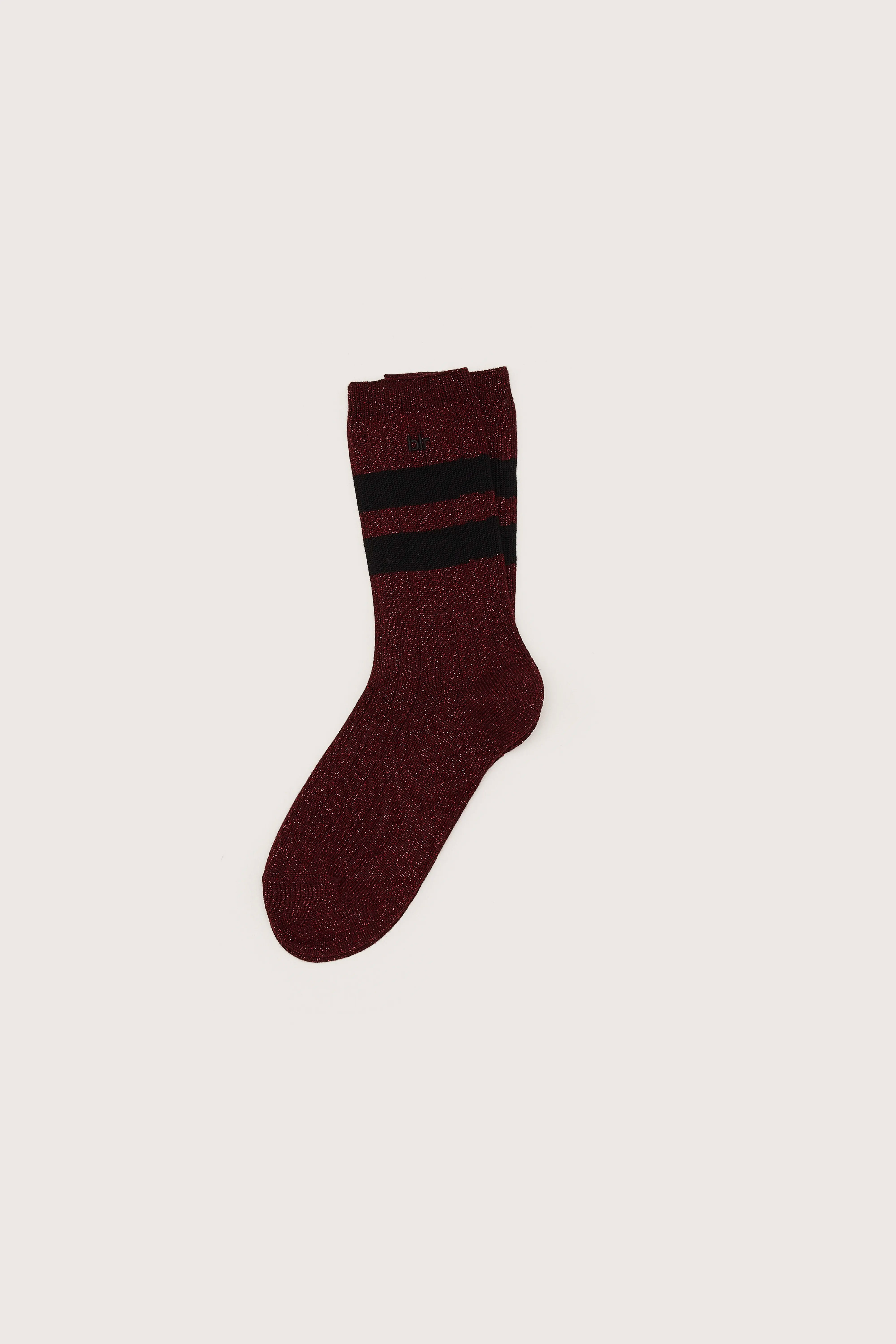 Bure Crew Socks - Black / Cuberdon For Women | Bellerose