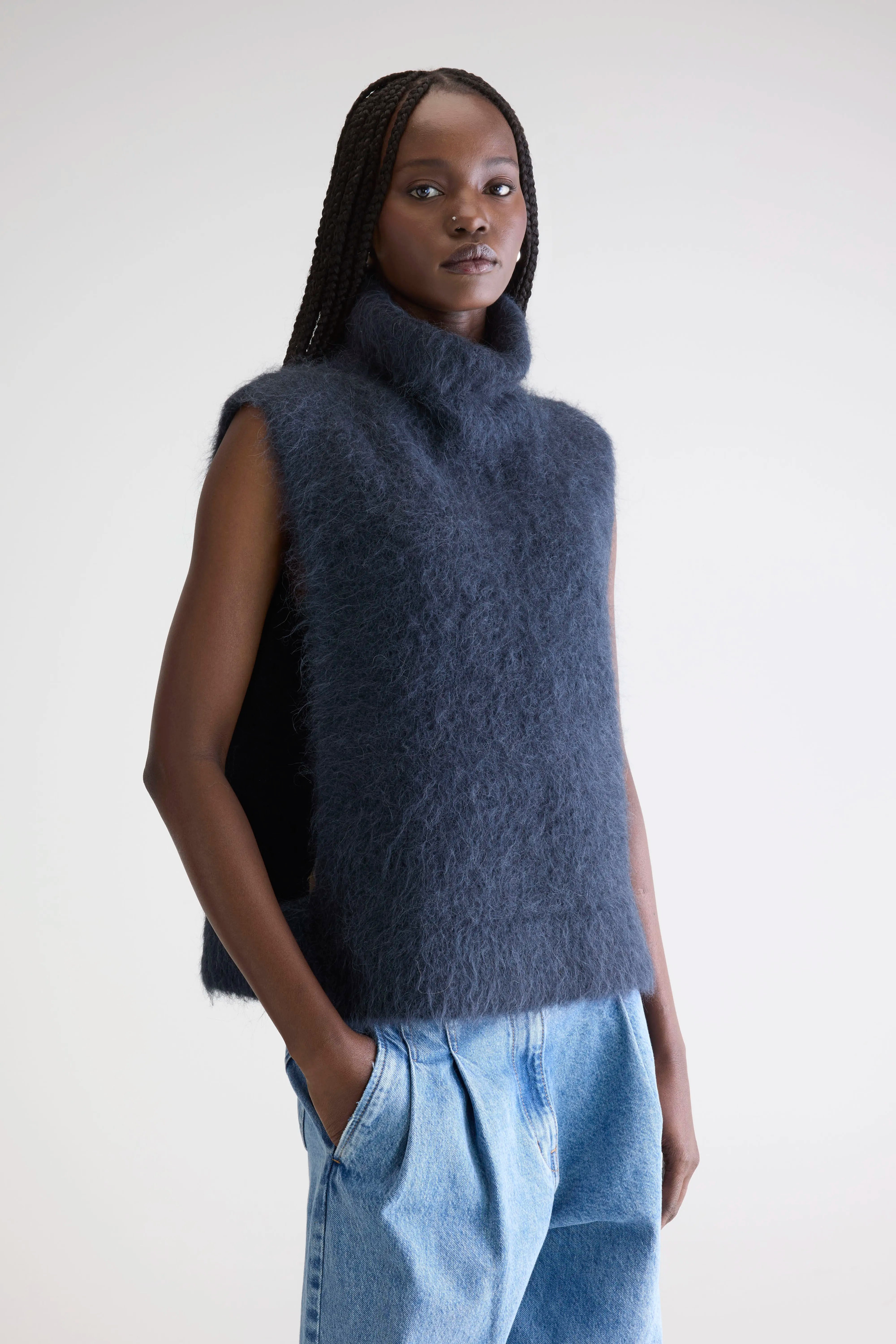Pull Sans Manches Daren - Navy Pour Femme | Bellerose