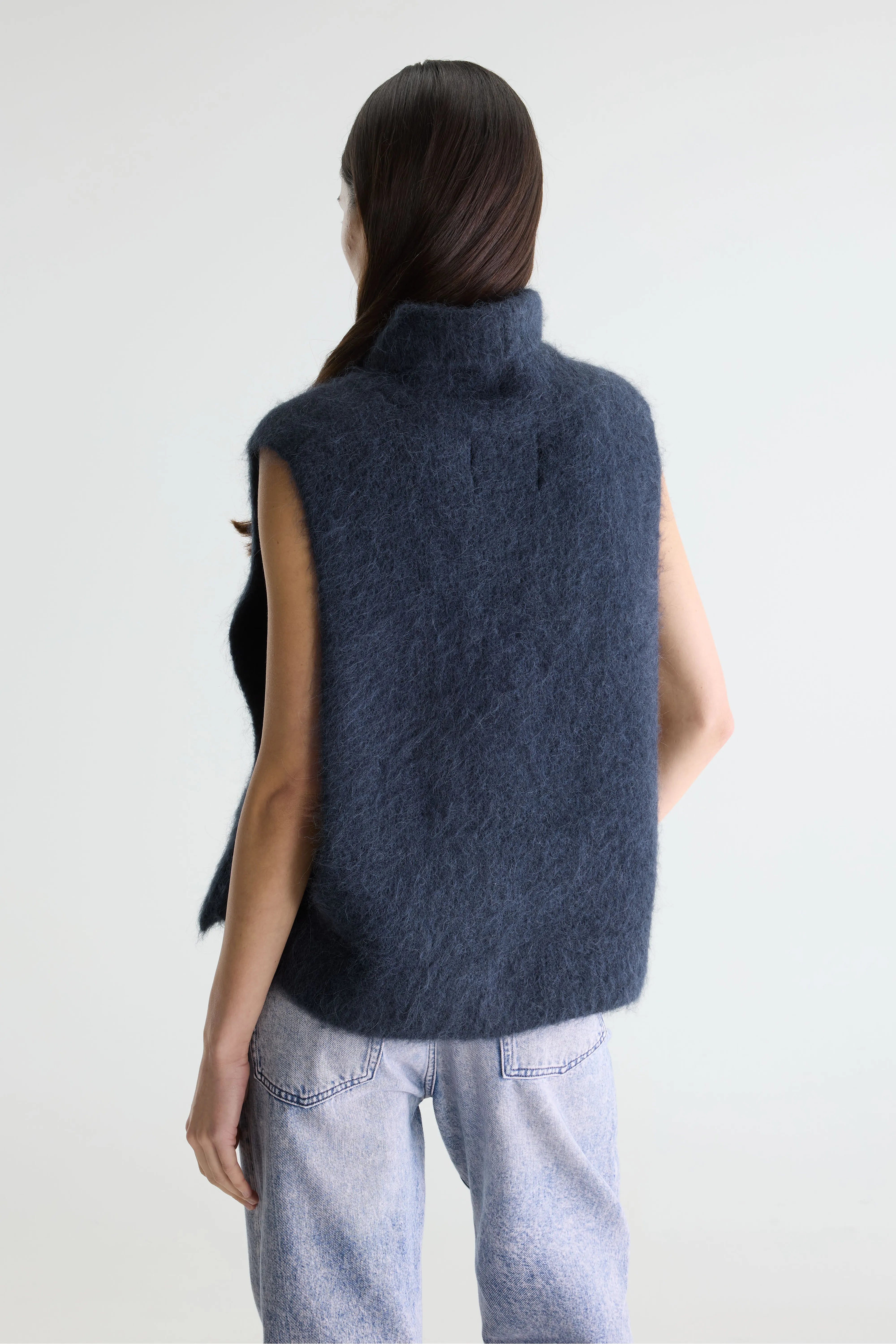 Daren Sleeveless Sweater - Navy For Women | Bellerose