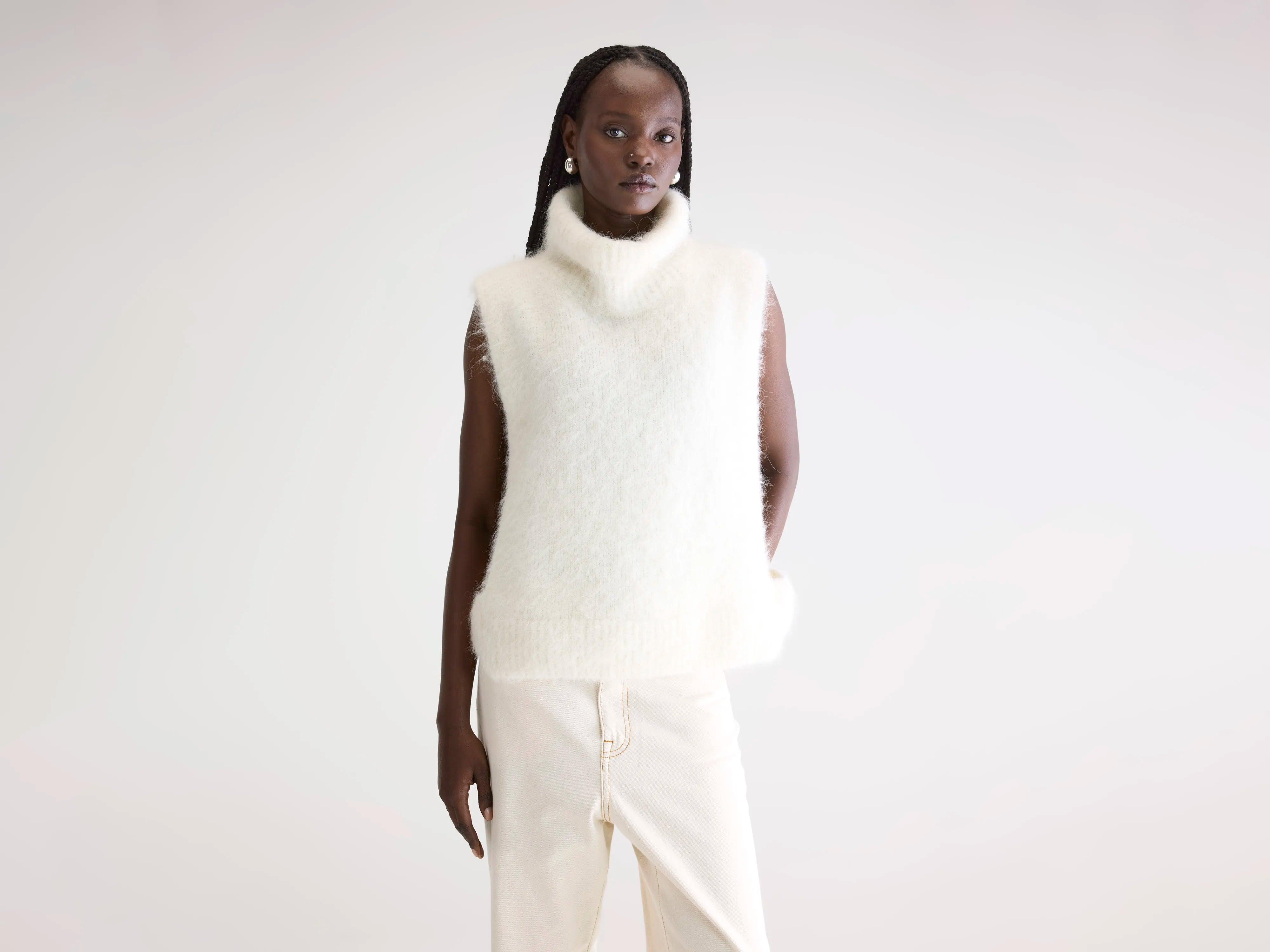 Daren sleeveless sweater (252 / W / NATURAL)