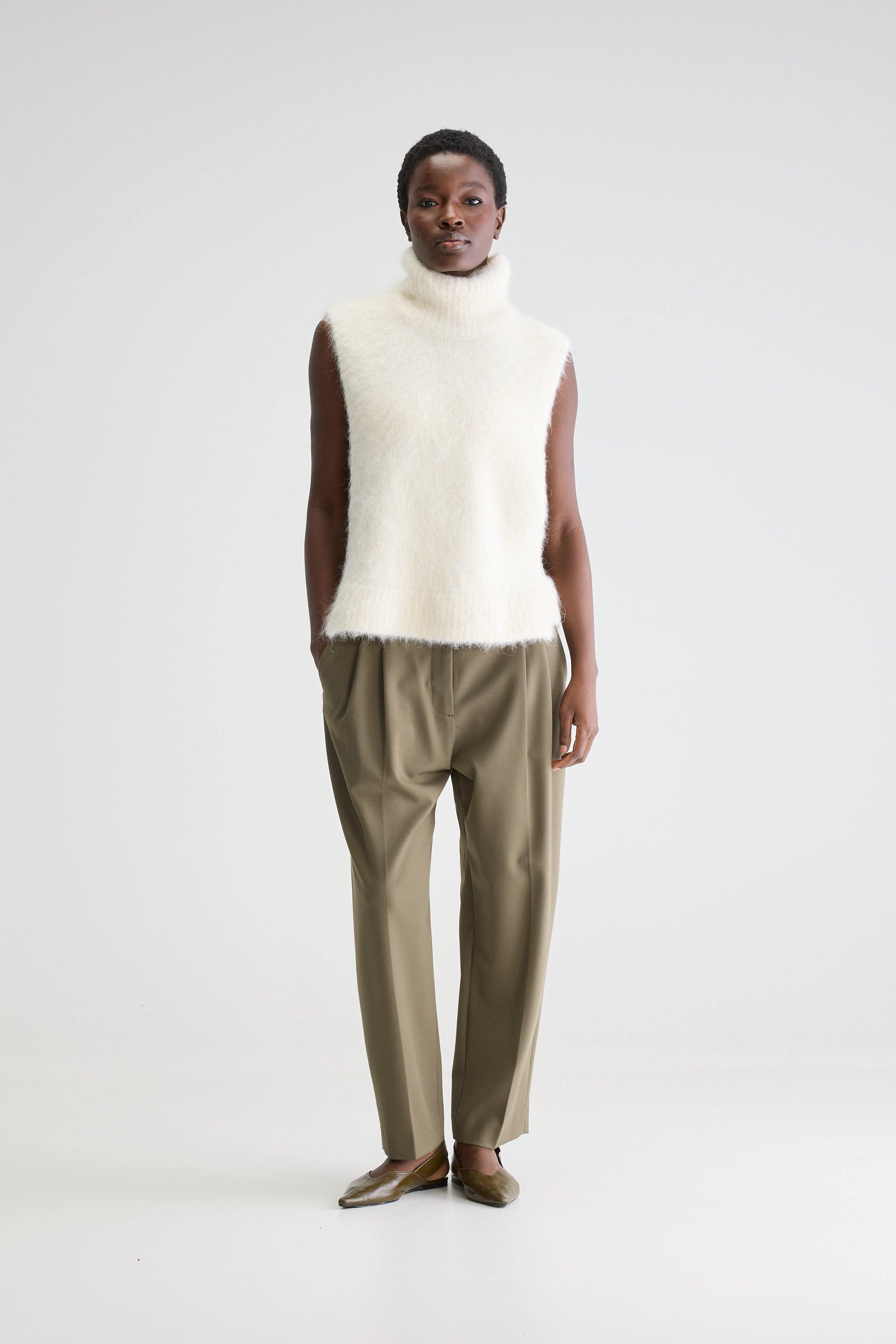 Daren Sleeveless Sweater - Natural For Women | Bellerose