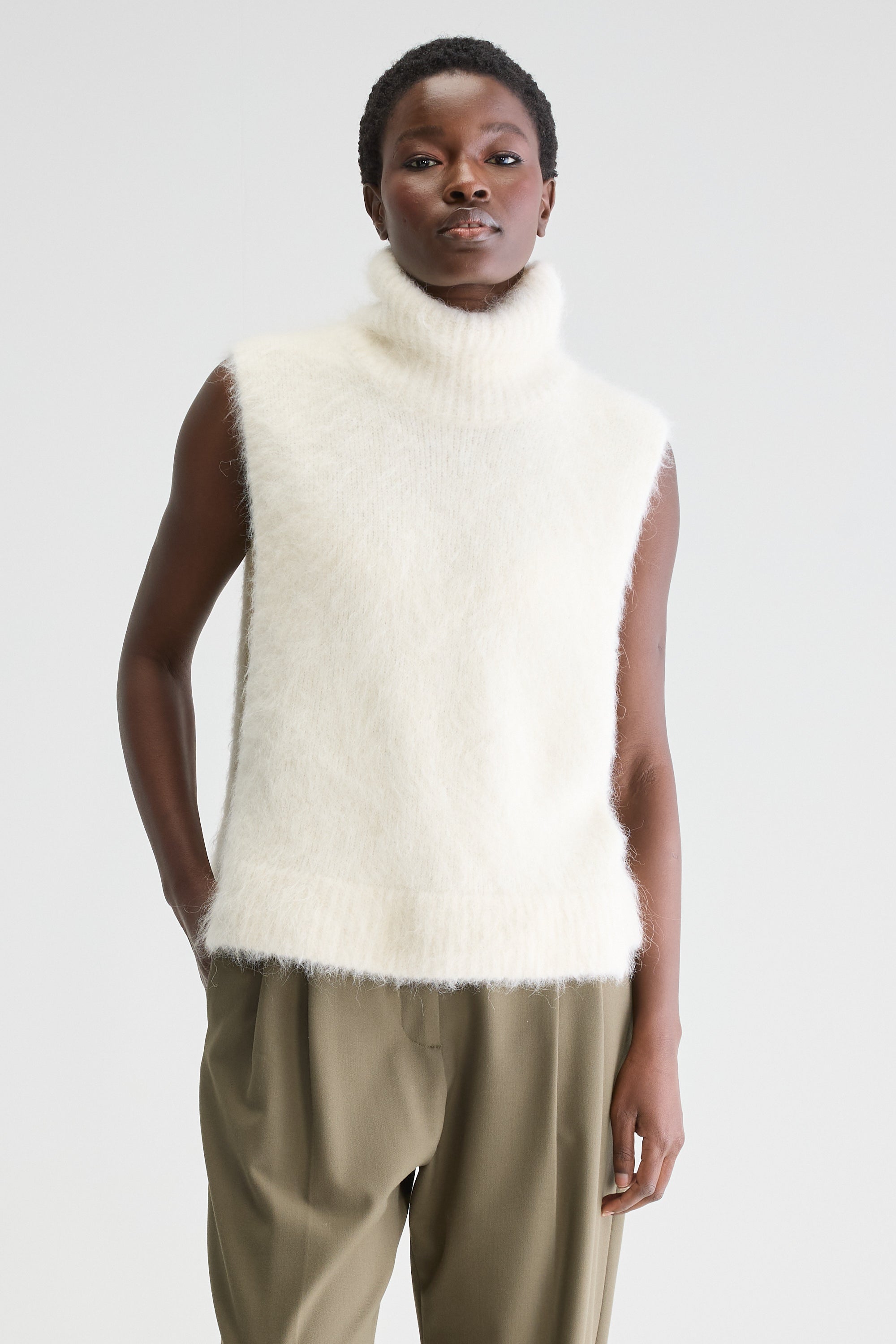 Daren Sleeveless Sweater - Natural For Women | Bellerose