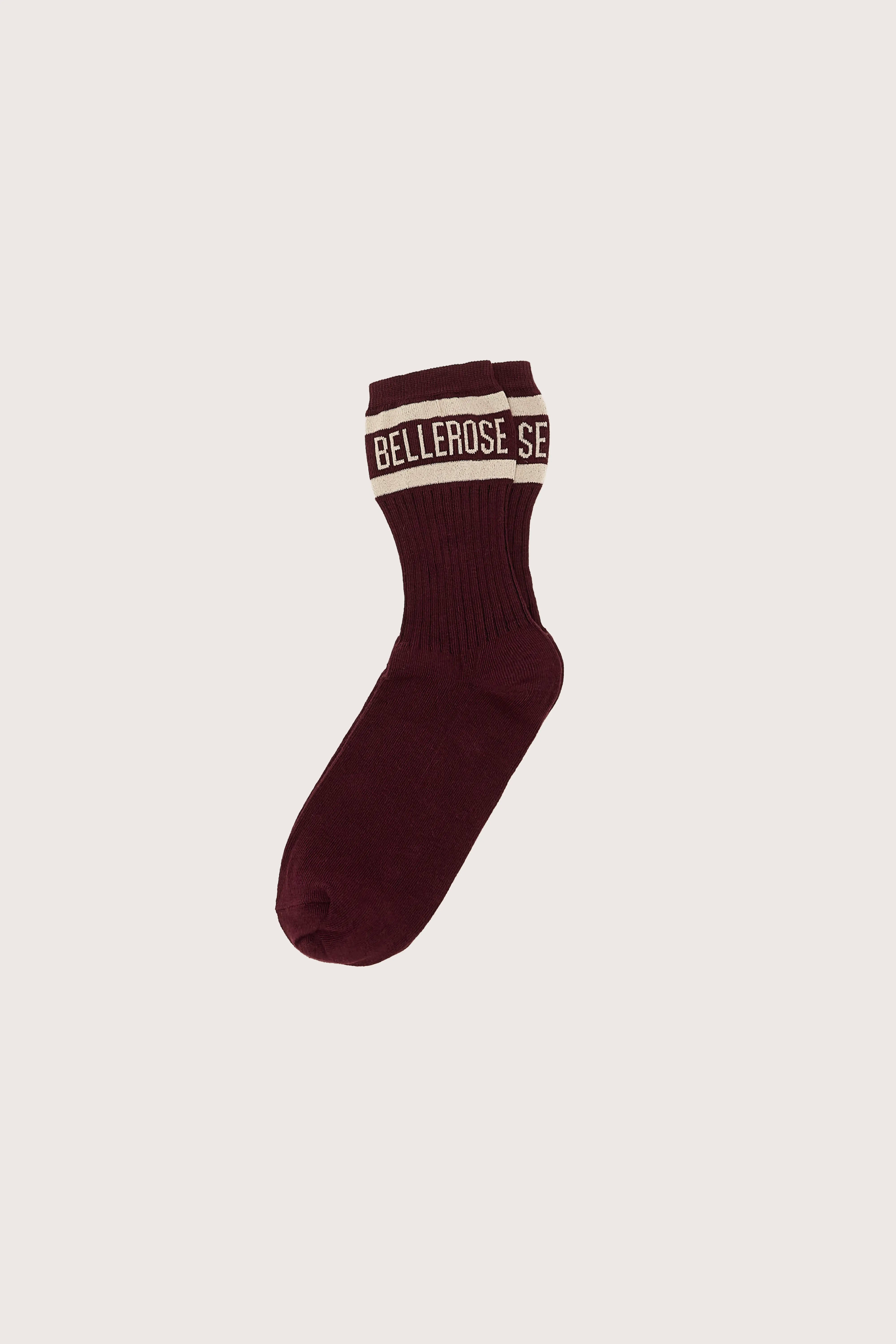 Vree Crew Socks - Fig / Swan For Women | Bellerose