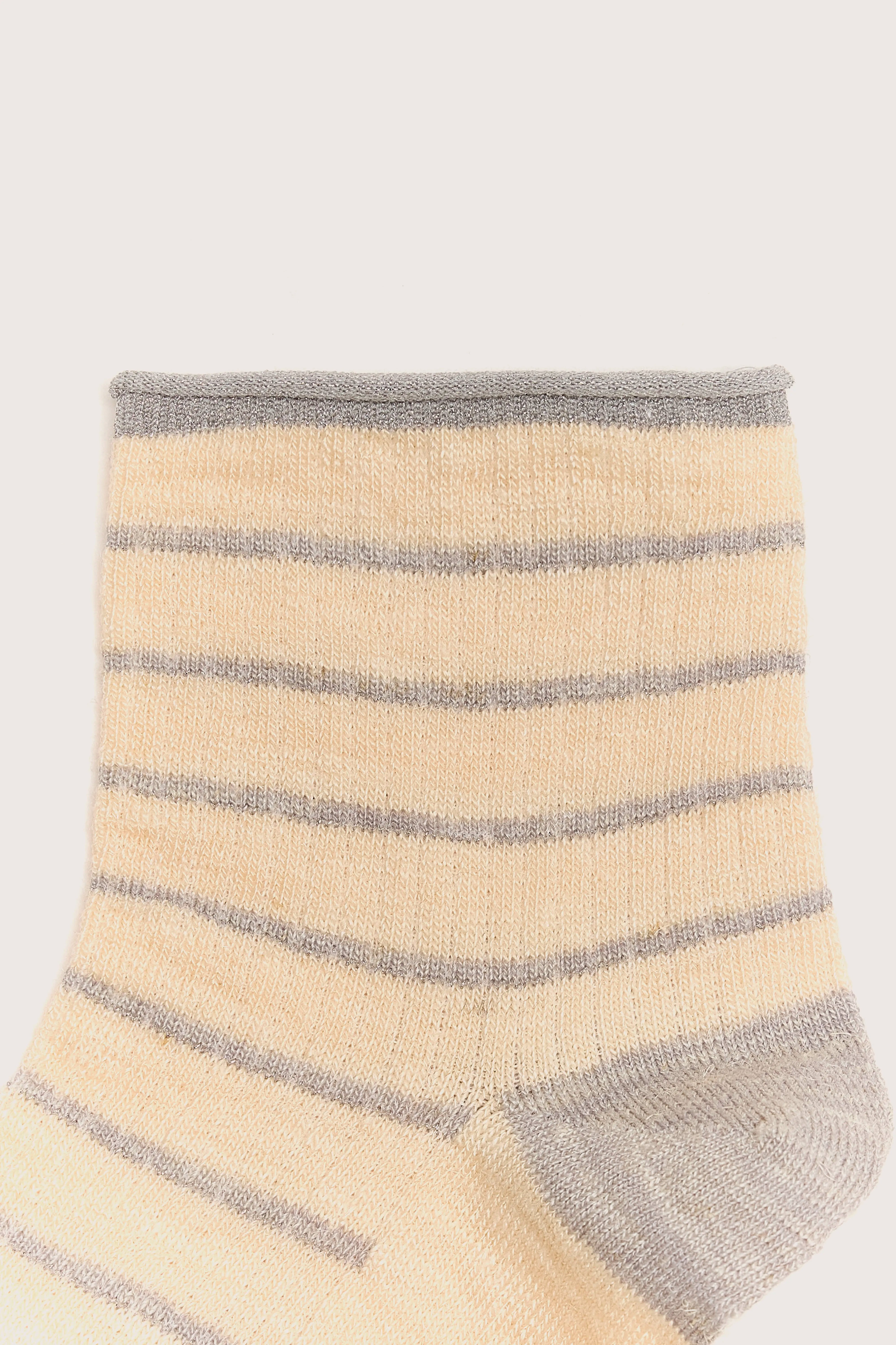 Chaussettes Chevilles Bill - Fog / Ivory / Light grey Pour Femme | Bellerose
