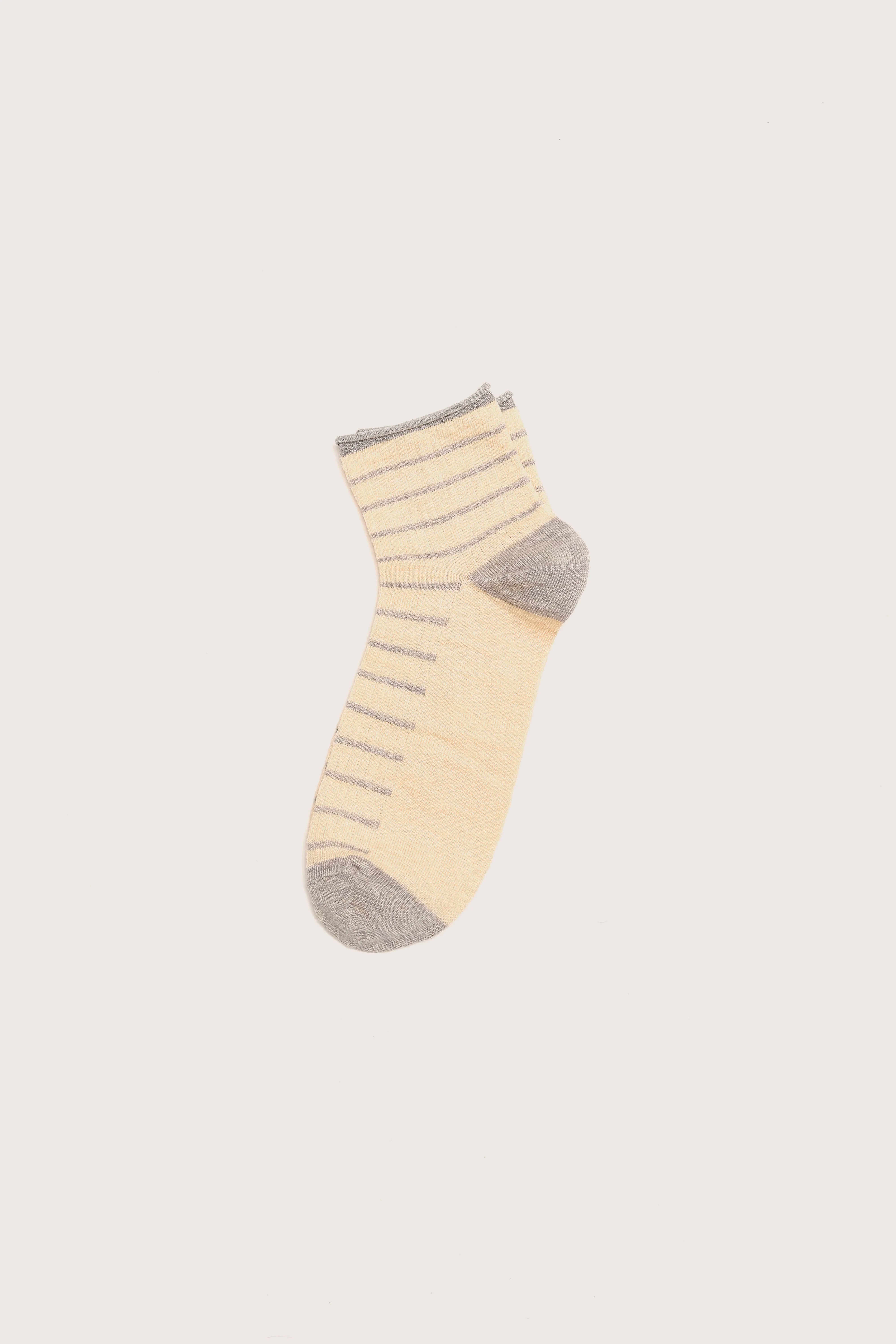 Bill Ankle Socks - Fog / Ivory / Light grey For Women | Bellerose