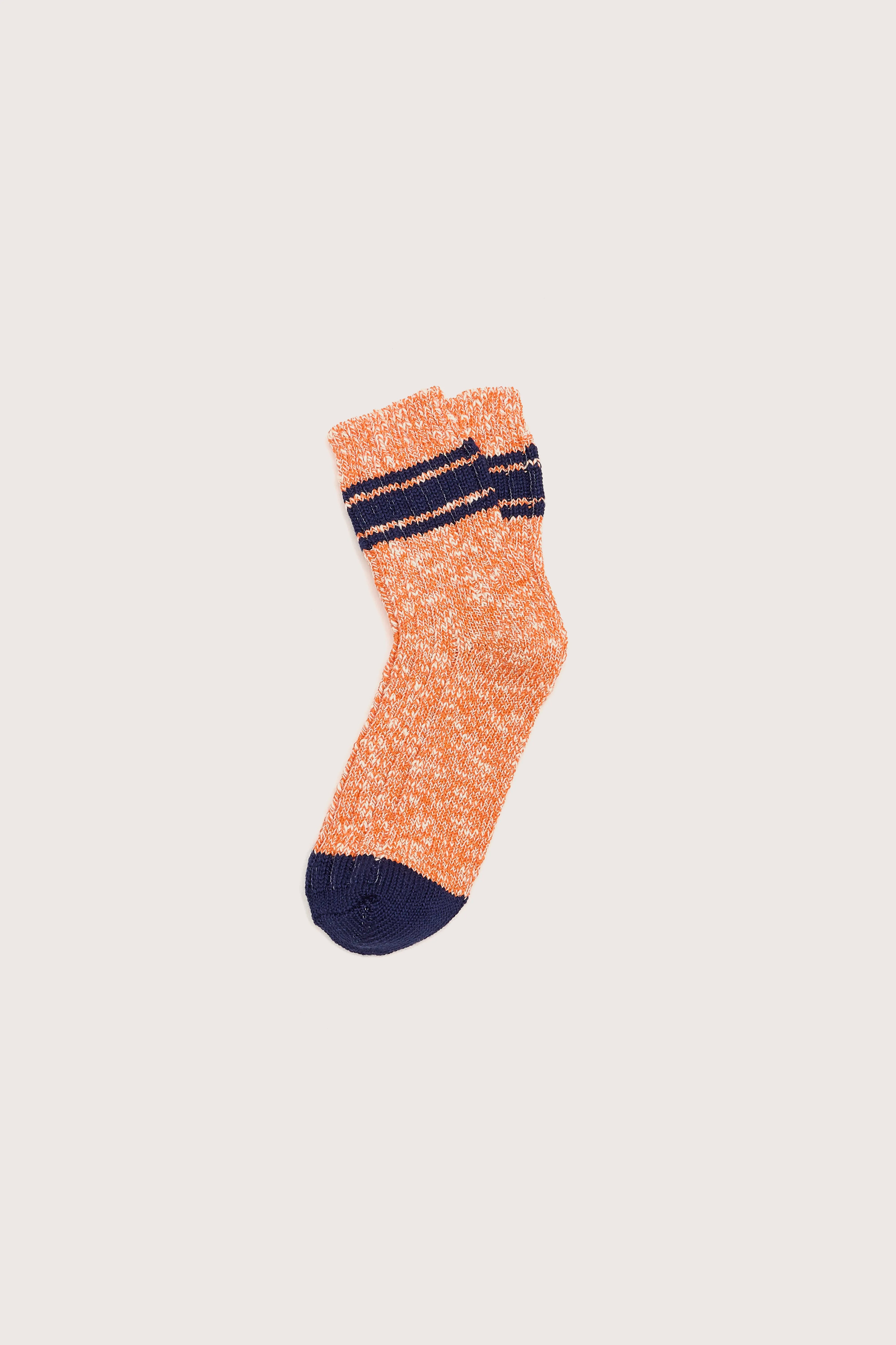 Vart Crew Socks - Indigo / Orange For Women | Bellerose