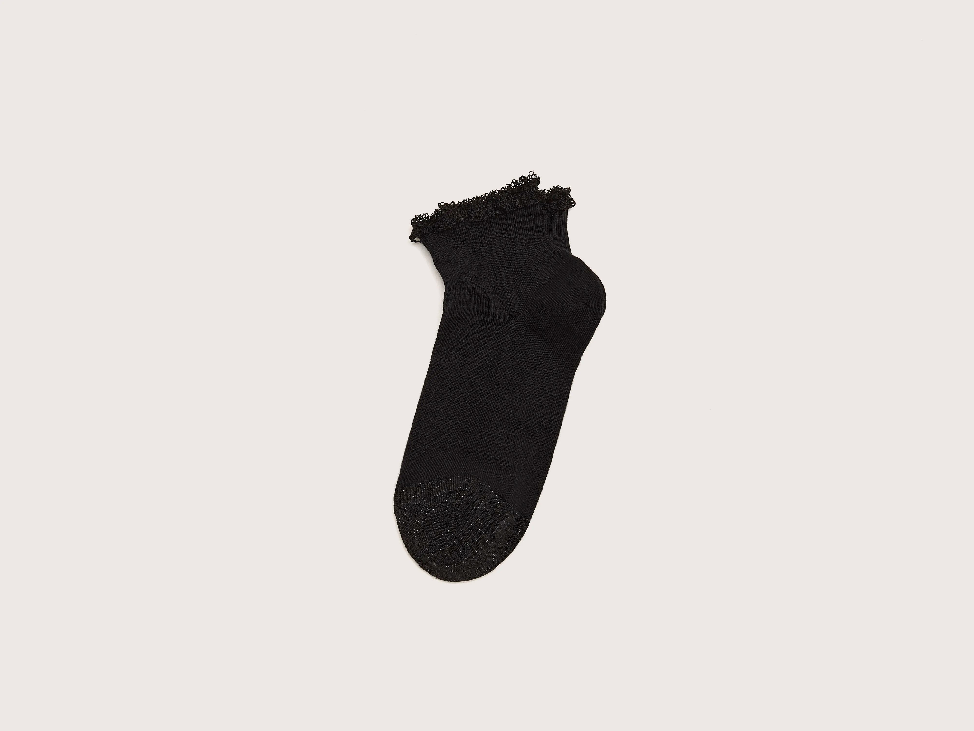 Bendel Short Socks - Black / Black beauty For Women | Bellerose