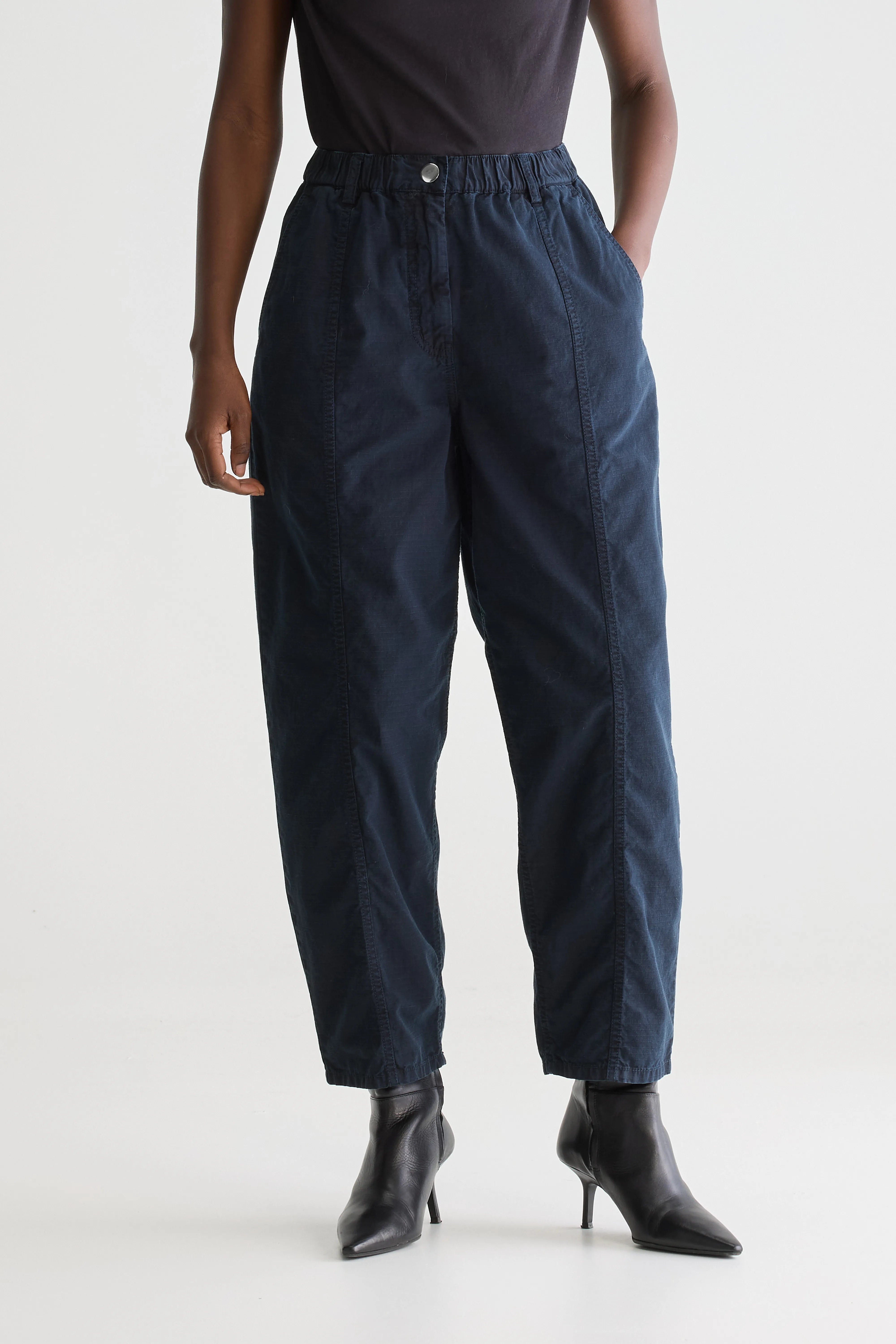 Wesly Relaxed Trousers - Navy For Women | Bellerose