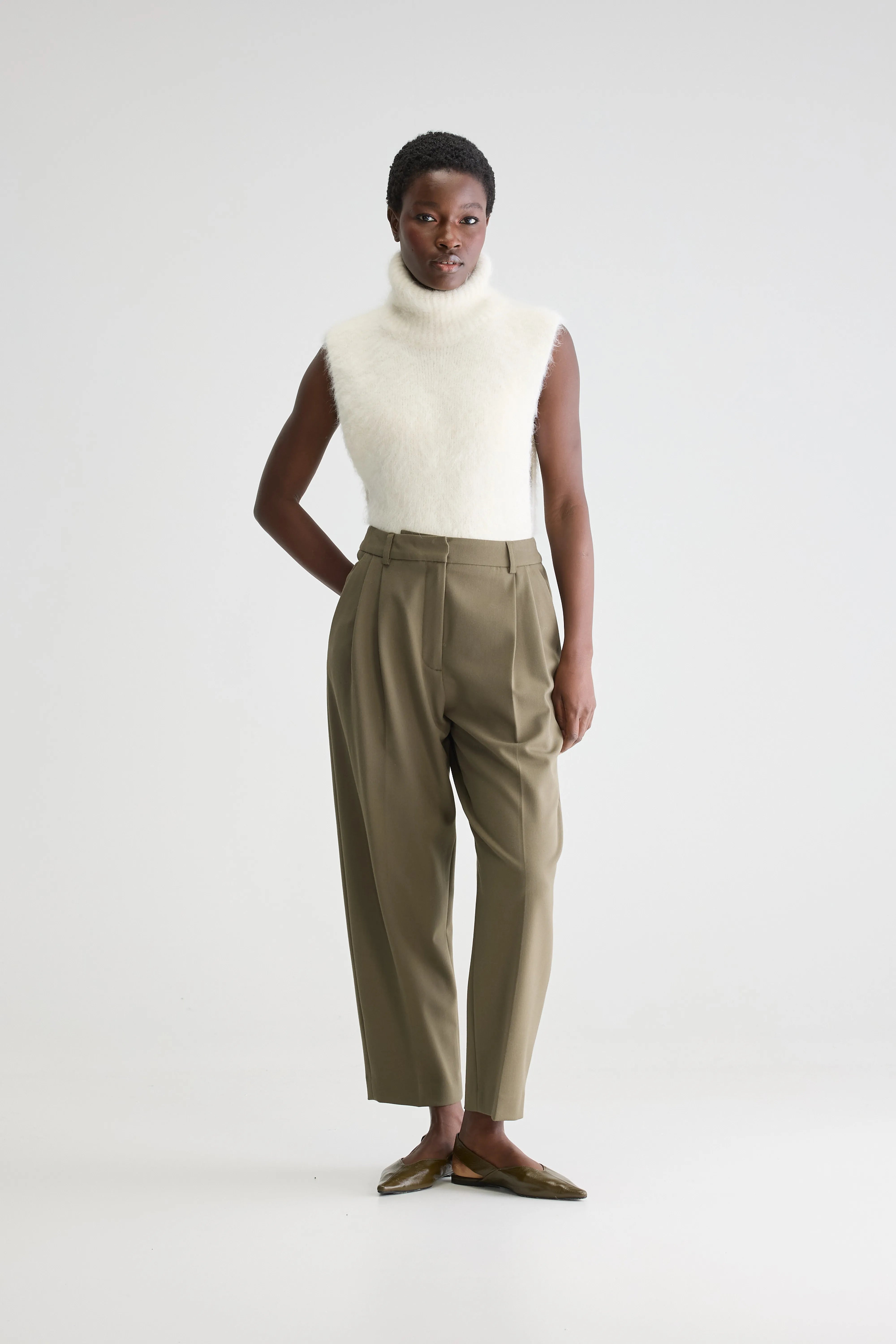 Valdo Tailored Broek - Forest Voor Dames | Bellerose