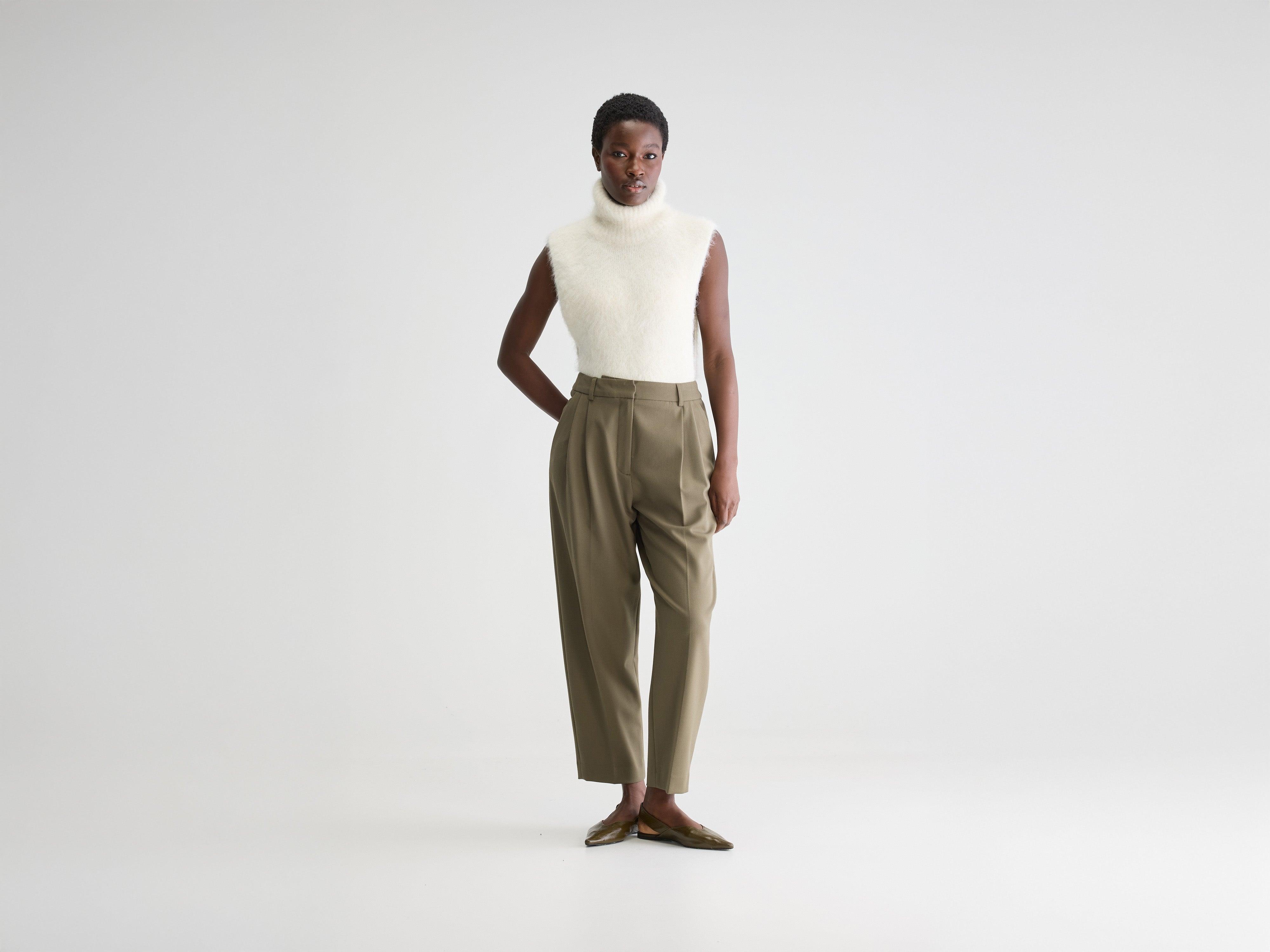 Valdo Tailored Trousers - Forest For Women | Bellerose