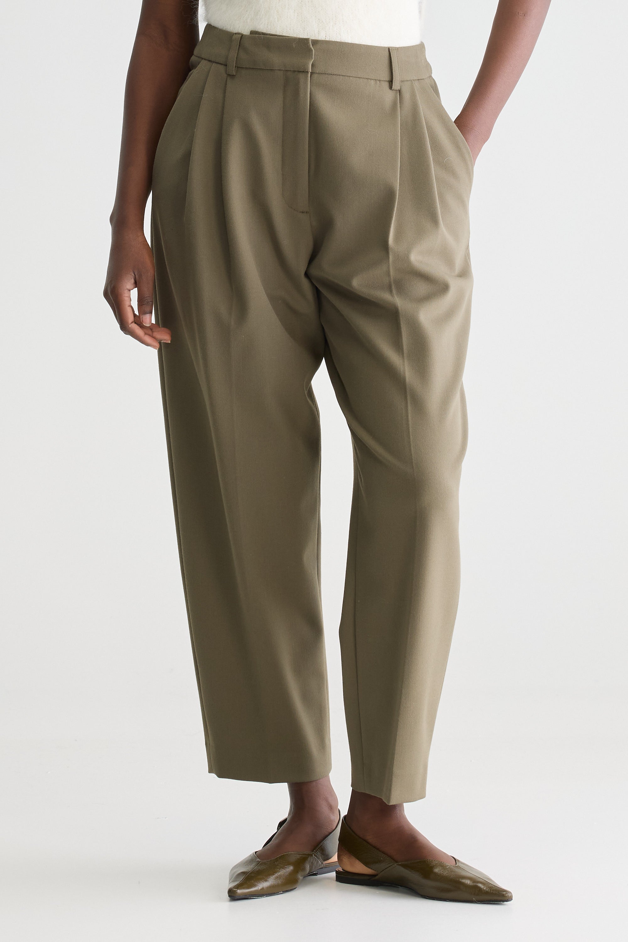 Valdo Tailored Trousers - Forest For Women | Bellerose