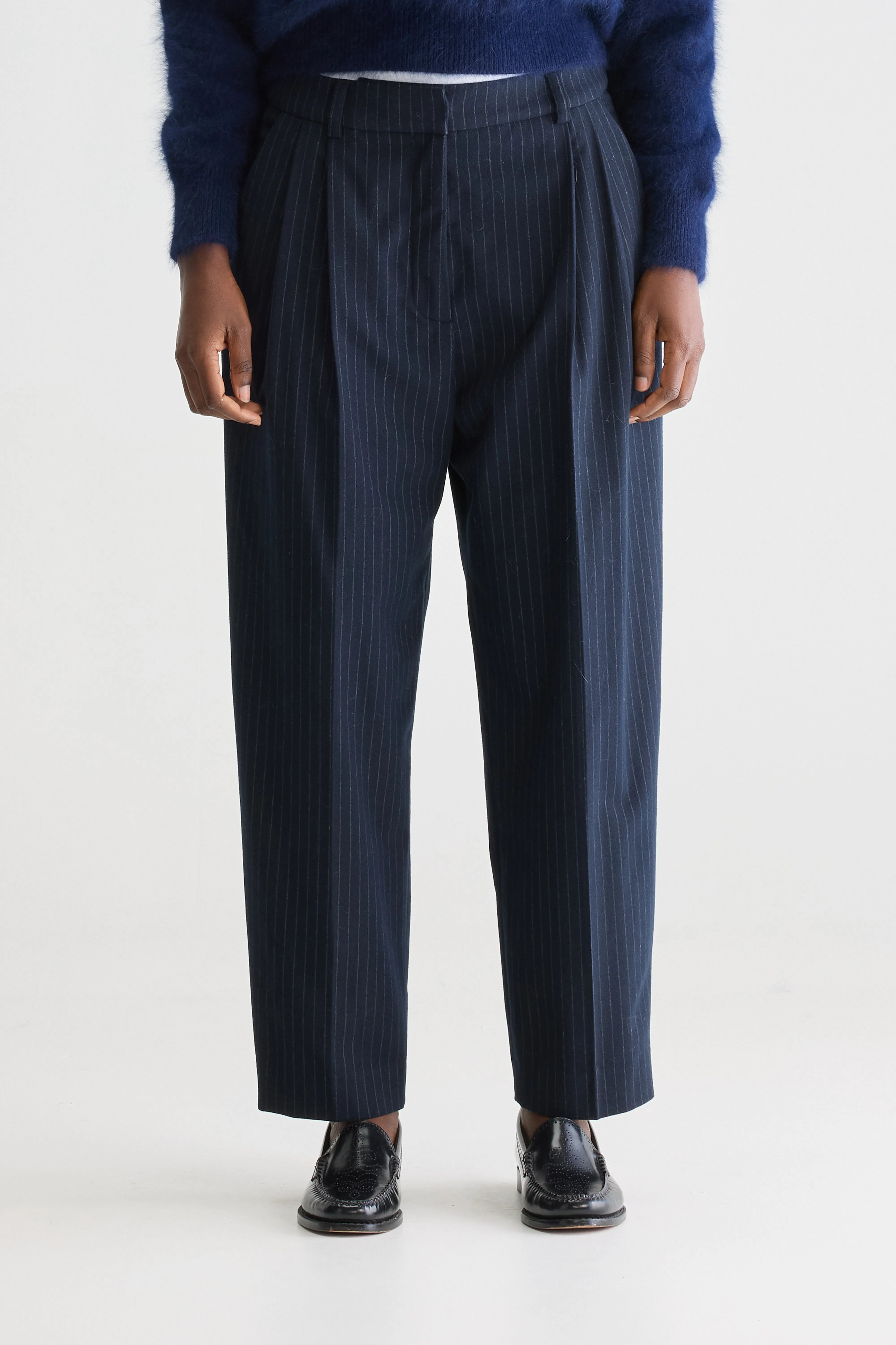 Valdo Tailored Trousers - Navy For Women | Bellerose