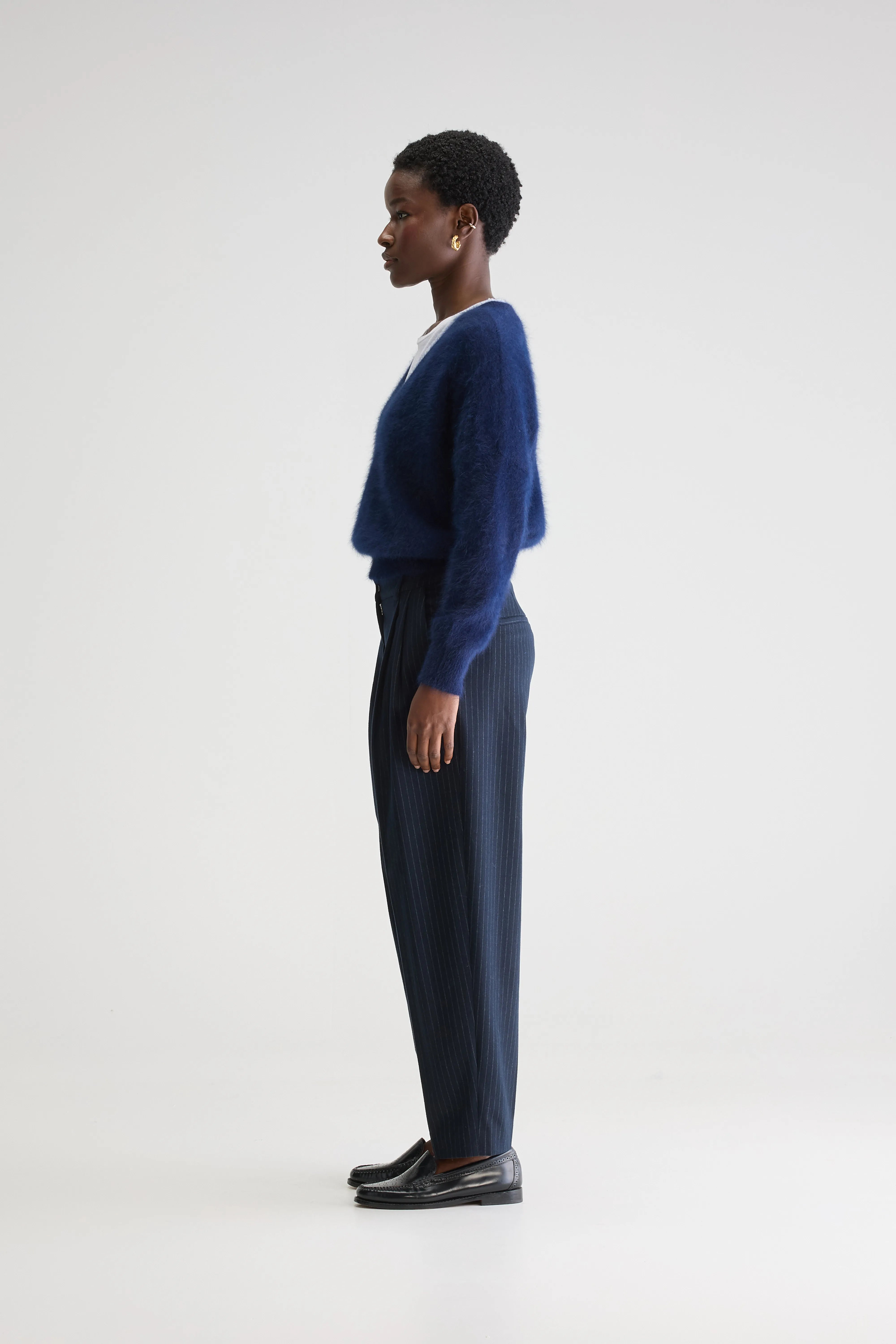 Valdo Tailored Trousers - Navy For Women | Bellerose