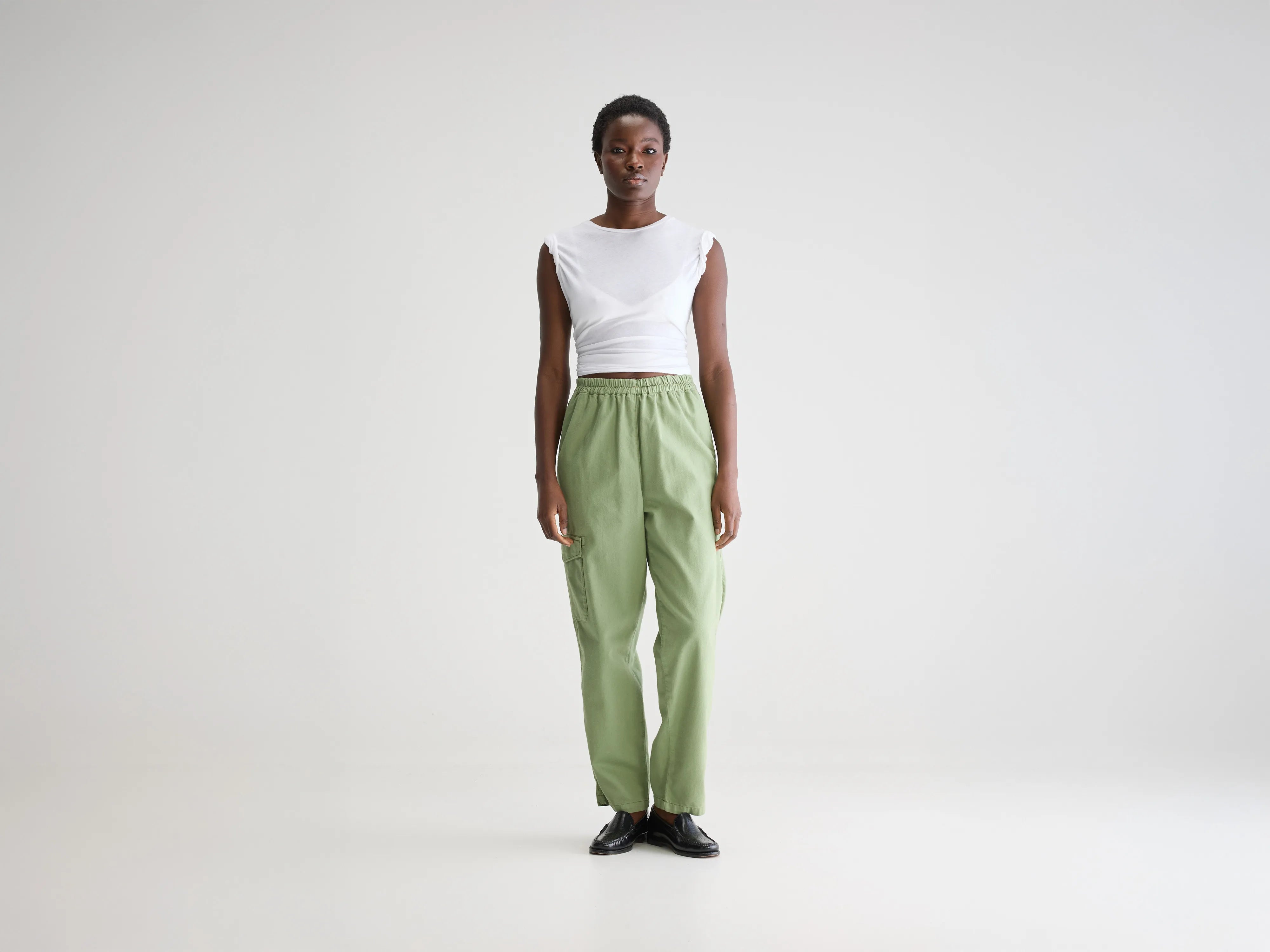 Pierre straight trousers (251 / W / SAUGE)