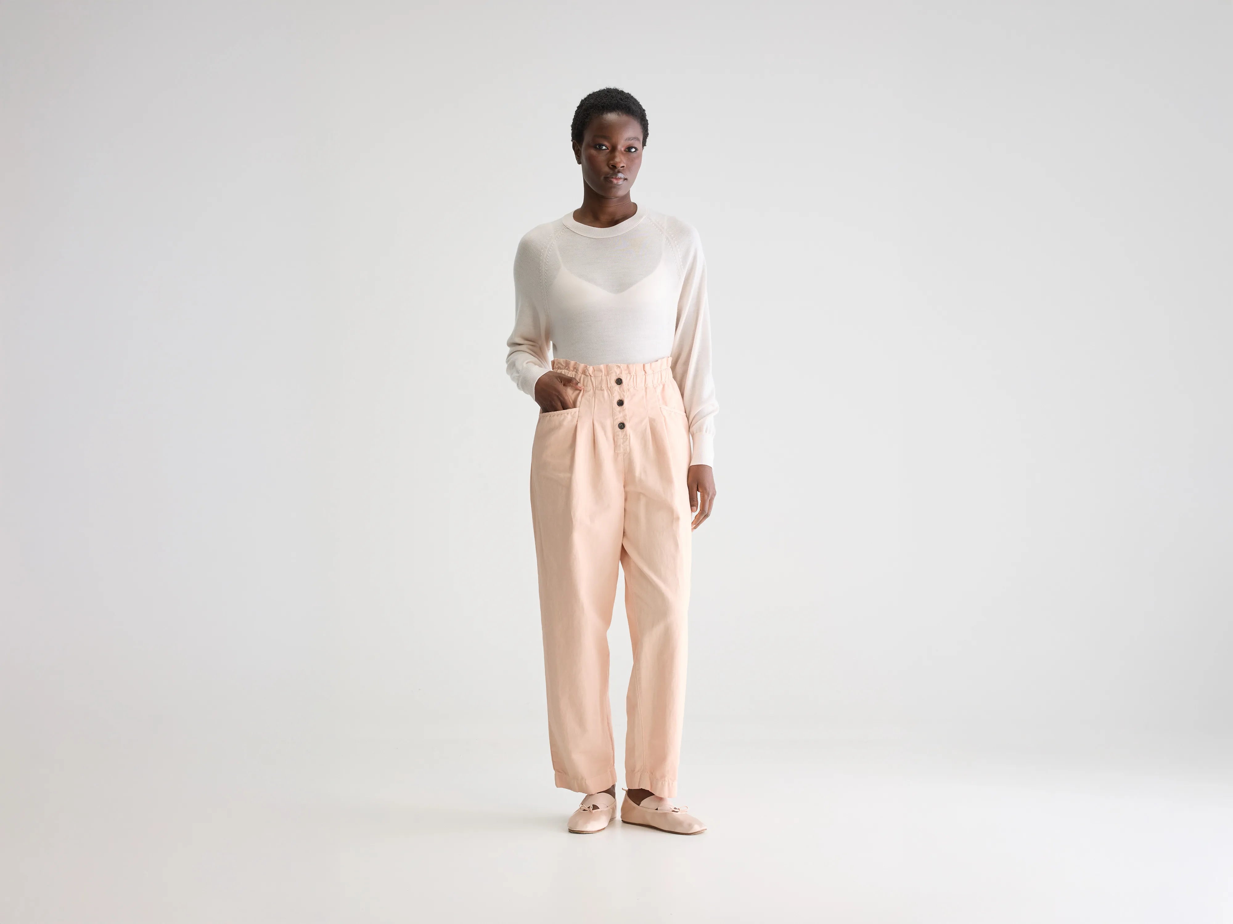 Lilow paperbag trousers (251 / W / SKIN)