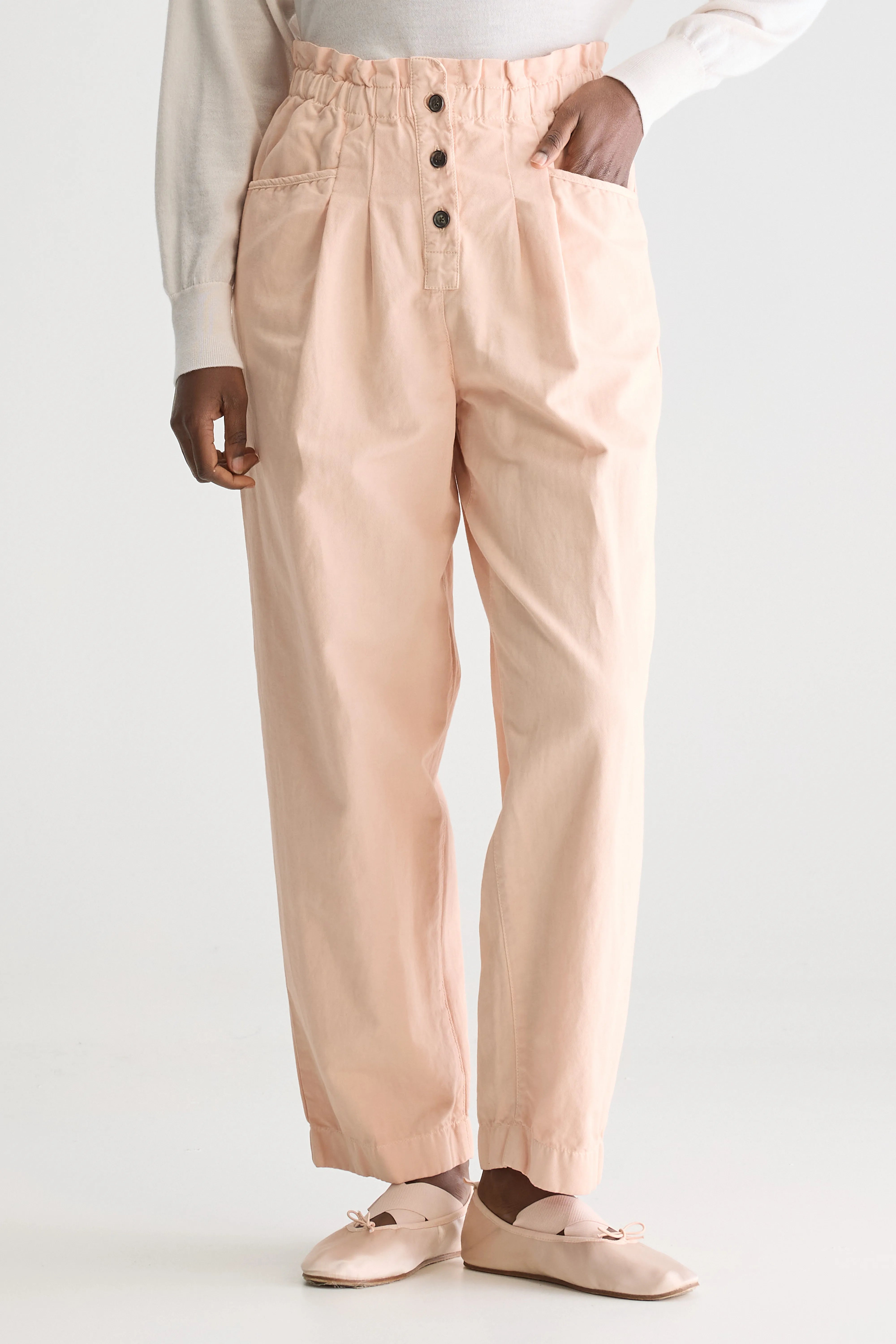 Lilow Paperbag Trousers - Skin For Women | Bellerose