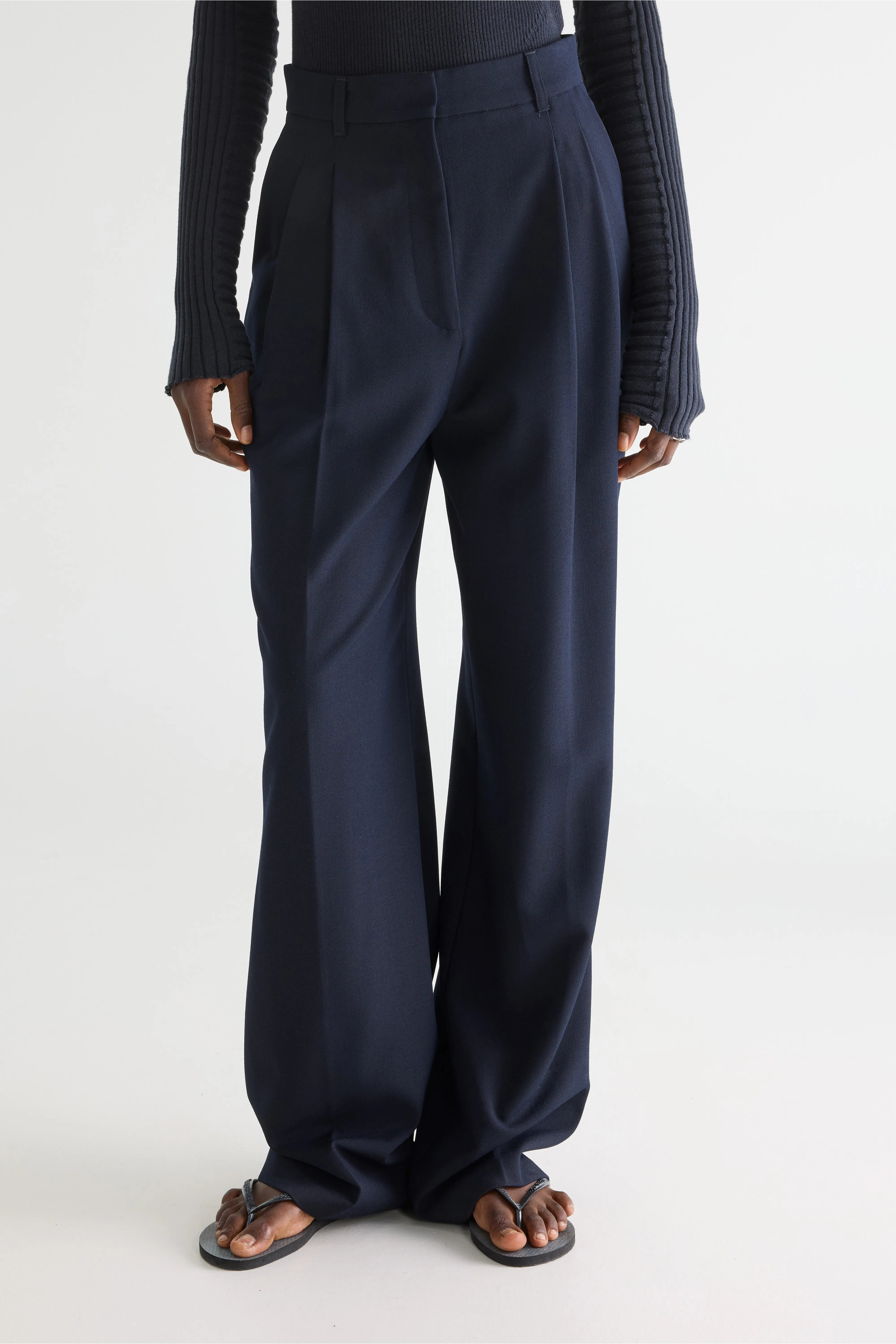 Dominic Tailored Blue Trousers - America For Women | Bellerose