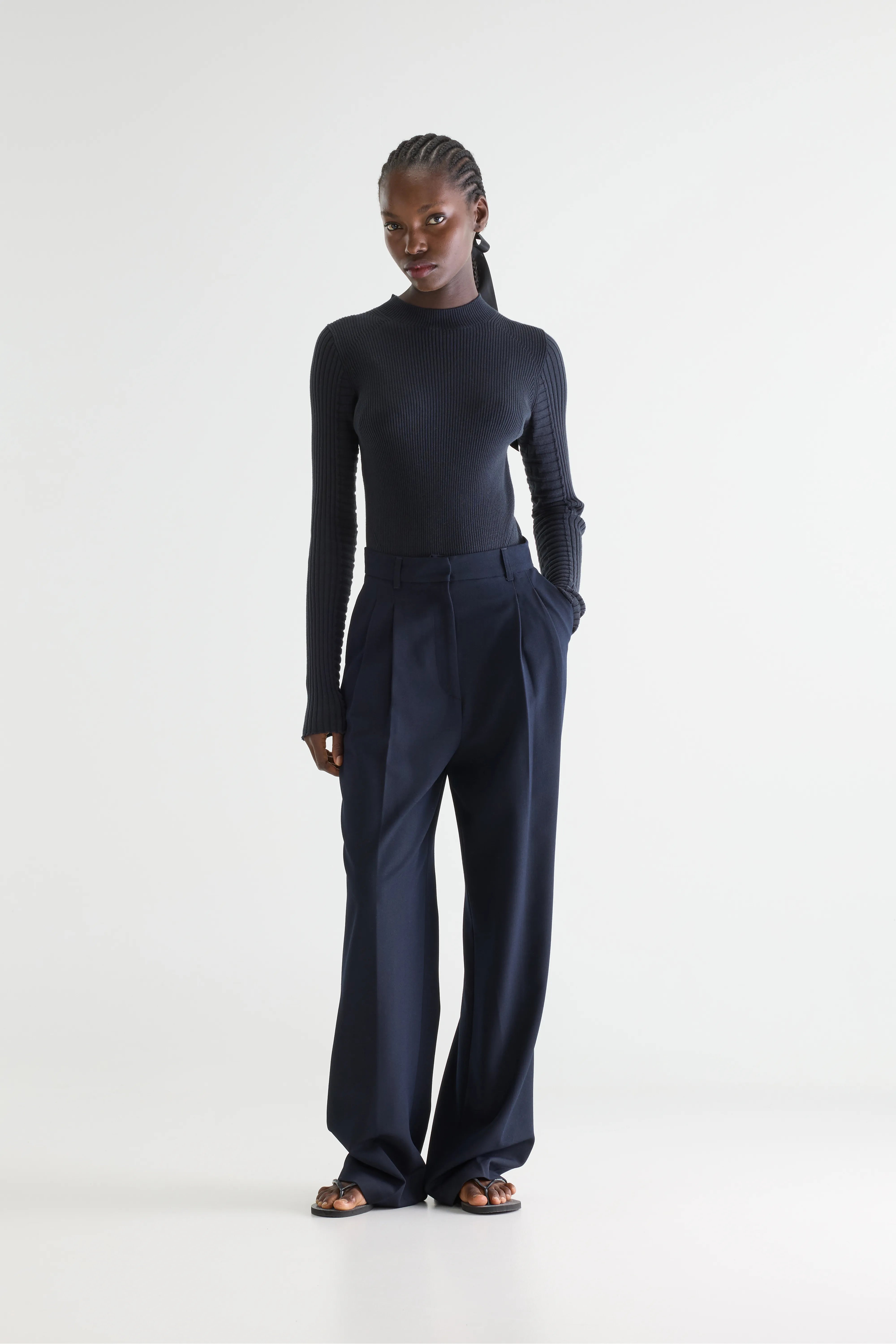 Dominic Tailored Blue Trousers - America For Women | Bellerose