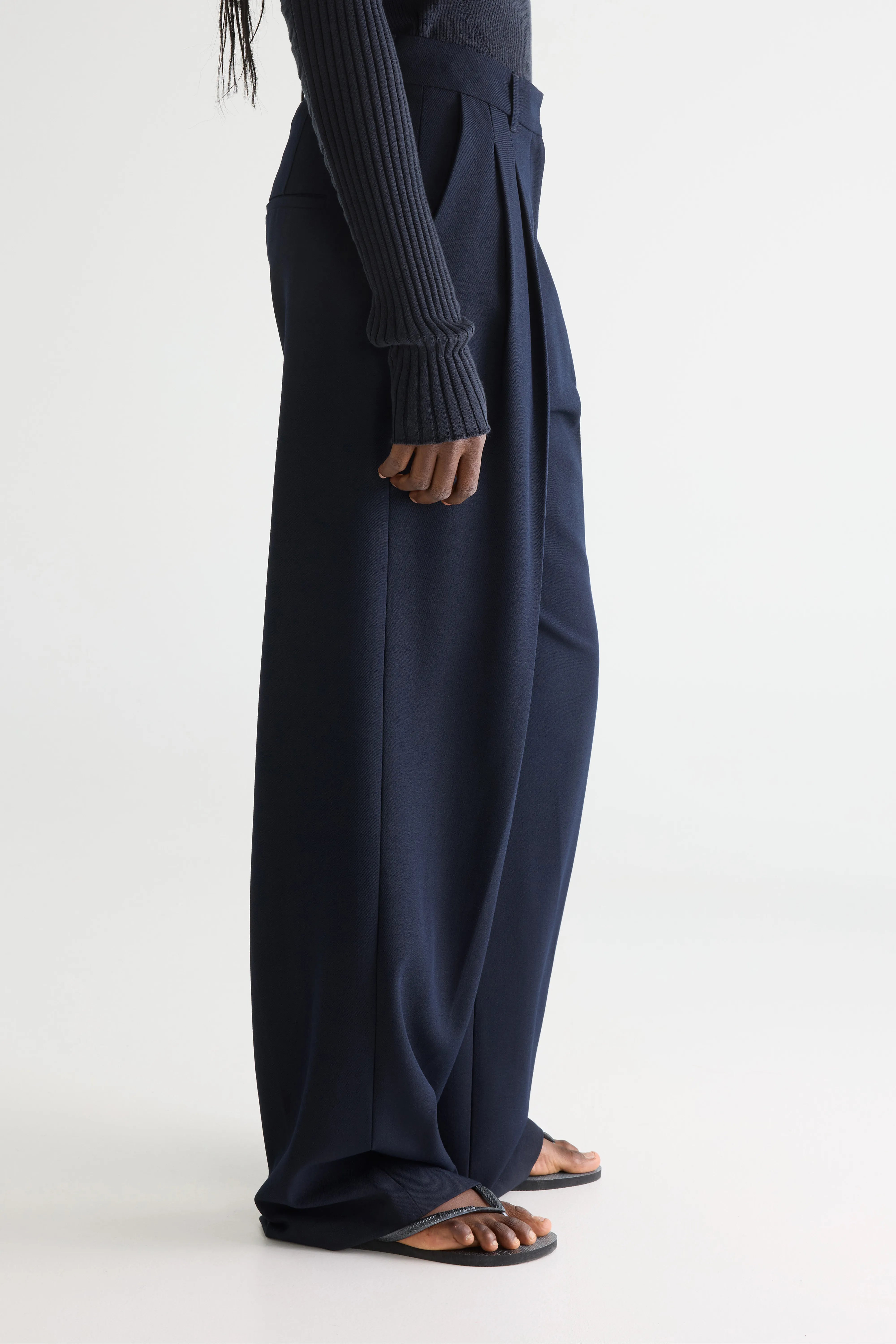 Dominic getailleerde blauwe broek (252 / W / AMERICA)