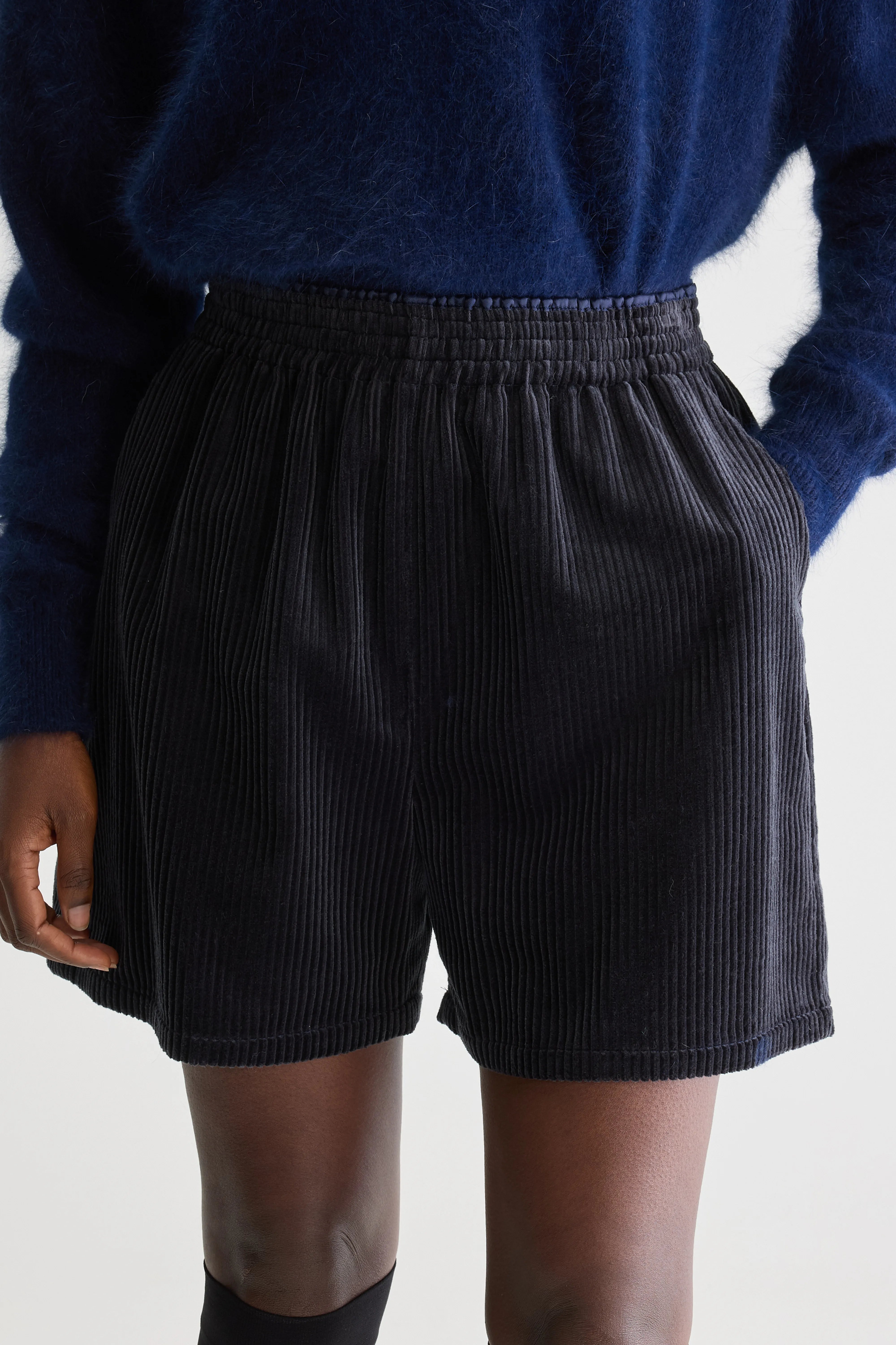 Vamos Regular Shorts - Navy For Women | Bellerose