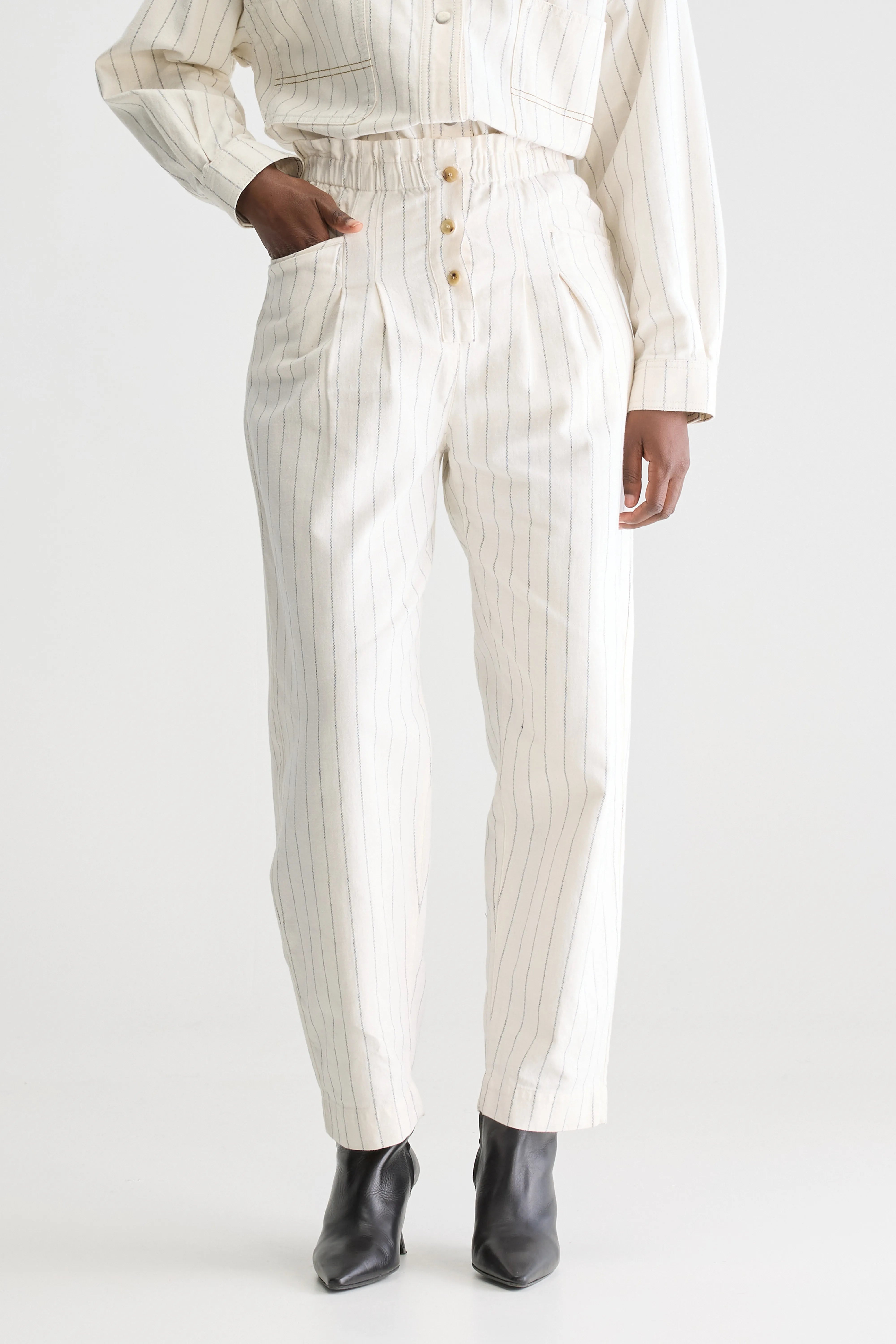 Lilo paperbag broek (251 / W / STRIPE A)