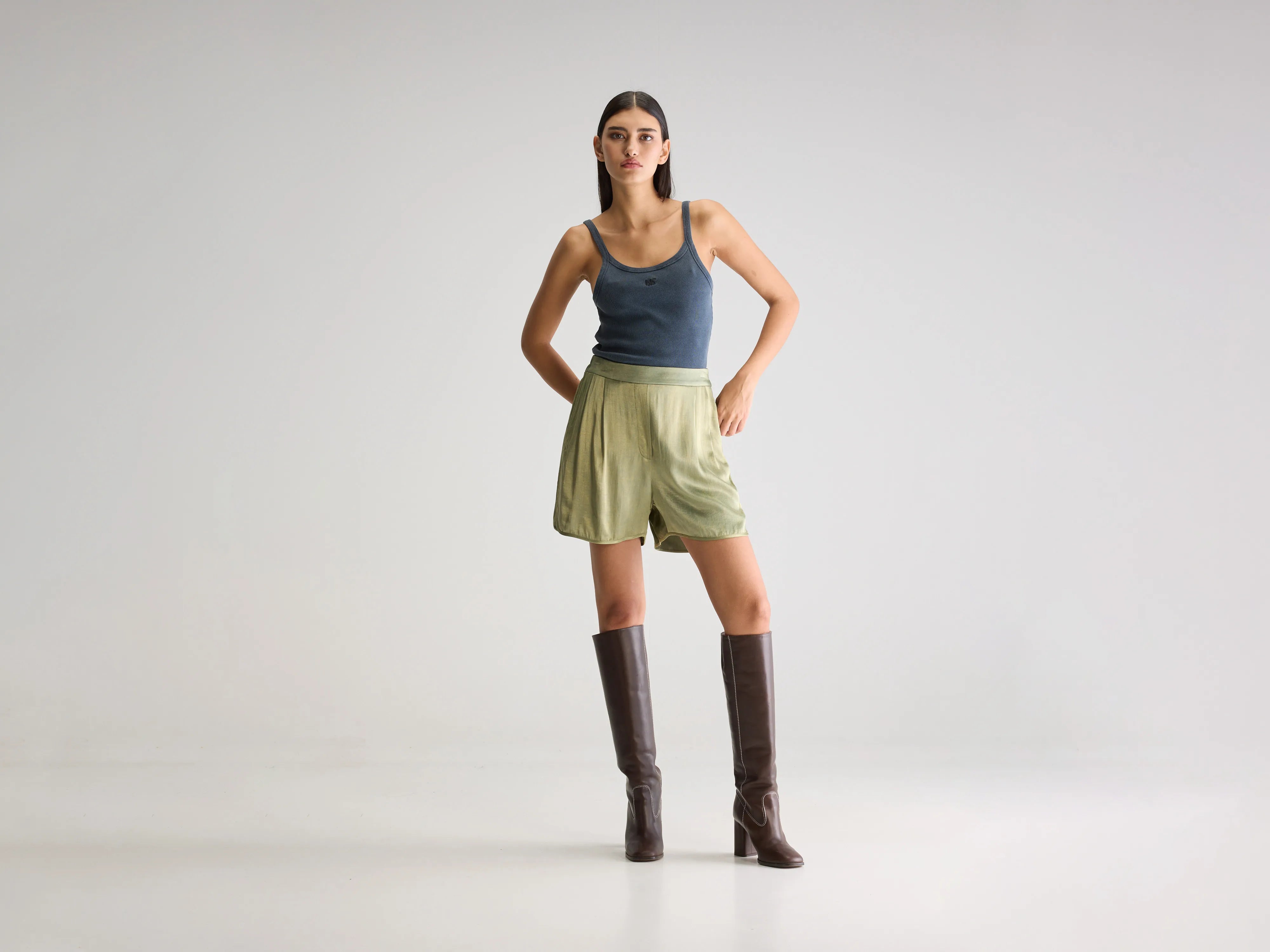 Swael rechte shorts (251 / W / JEEP)