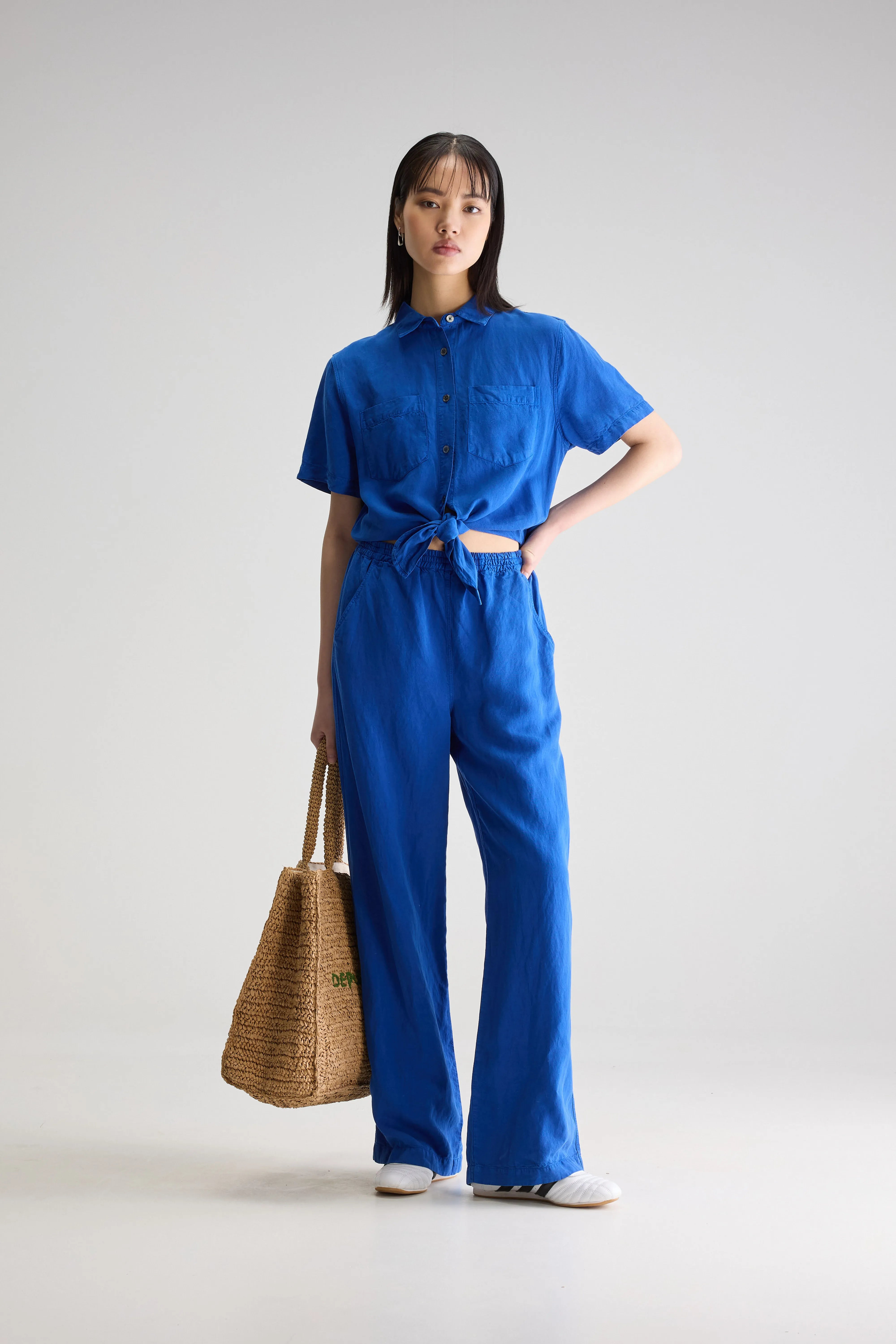 Pedra Jumpsuit Met Korte Mouwen - Lazuli Voor Dames | Bellerose