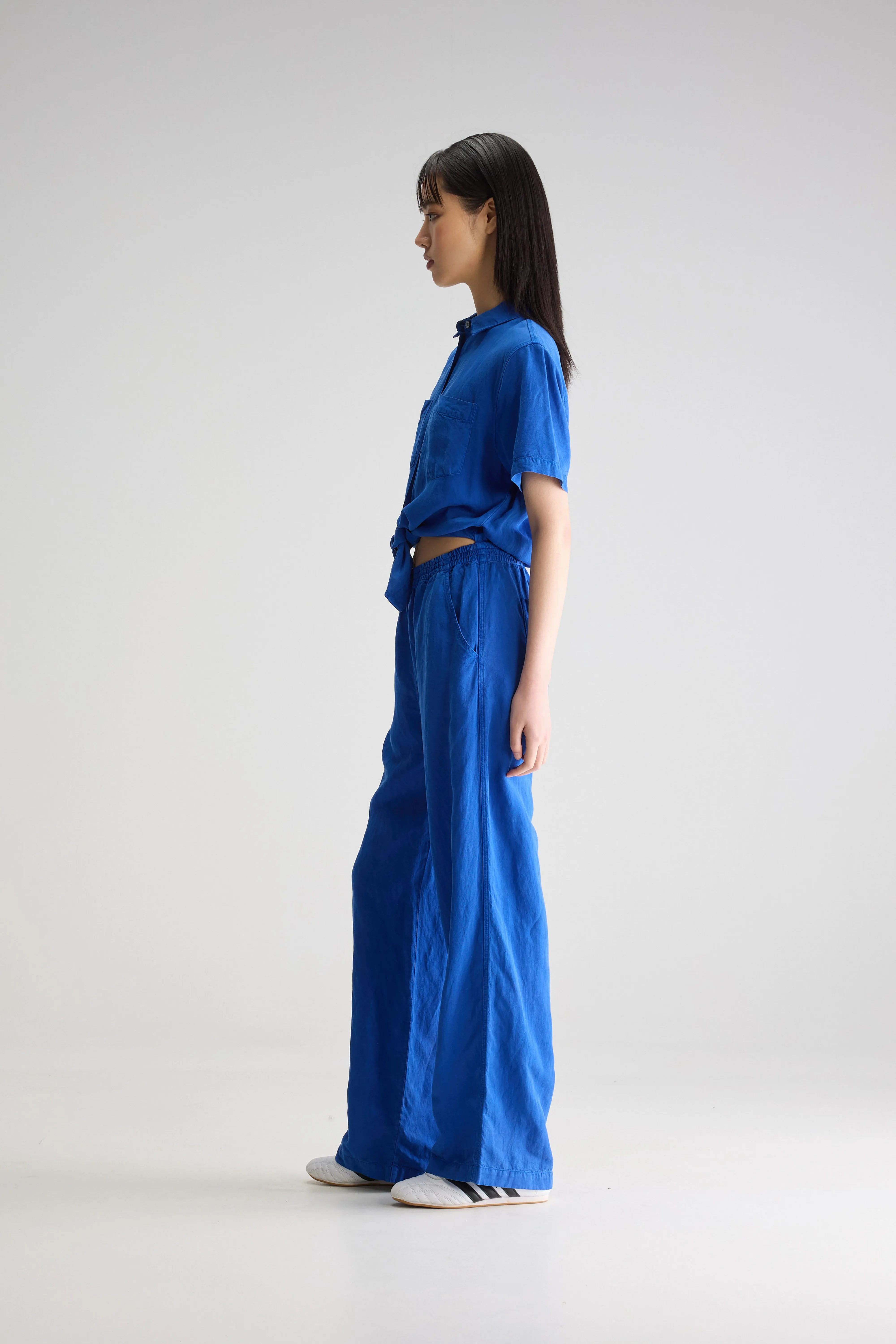 Pedra Jumpsuit Met Korte Mouwen - Lazuli Voor Dames | Bellerose