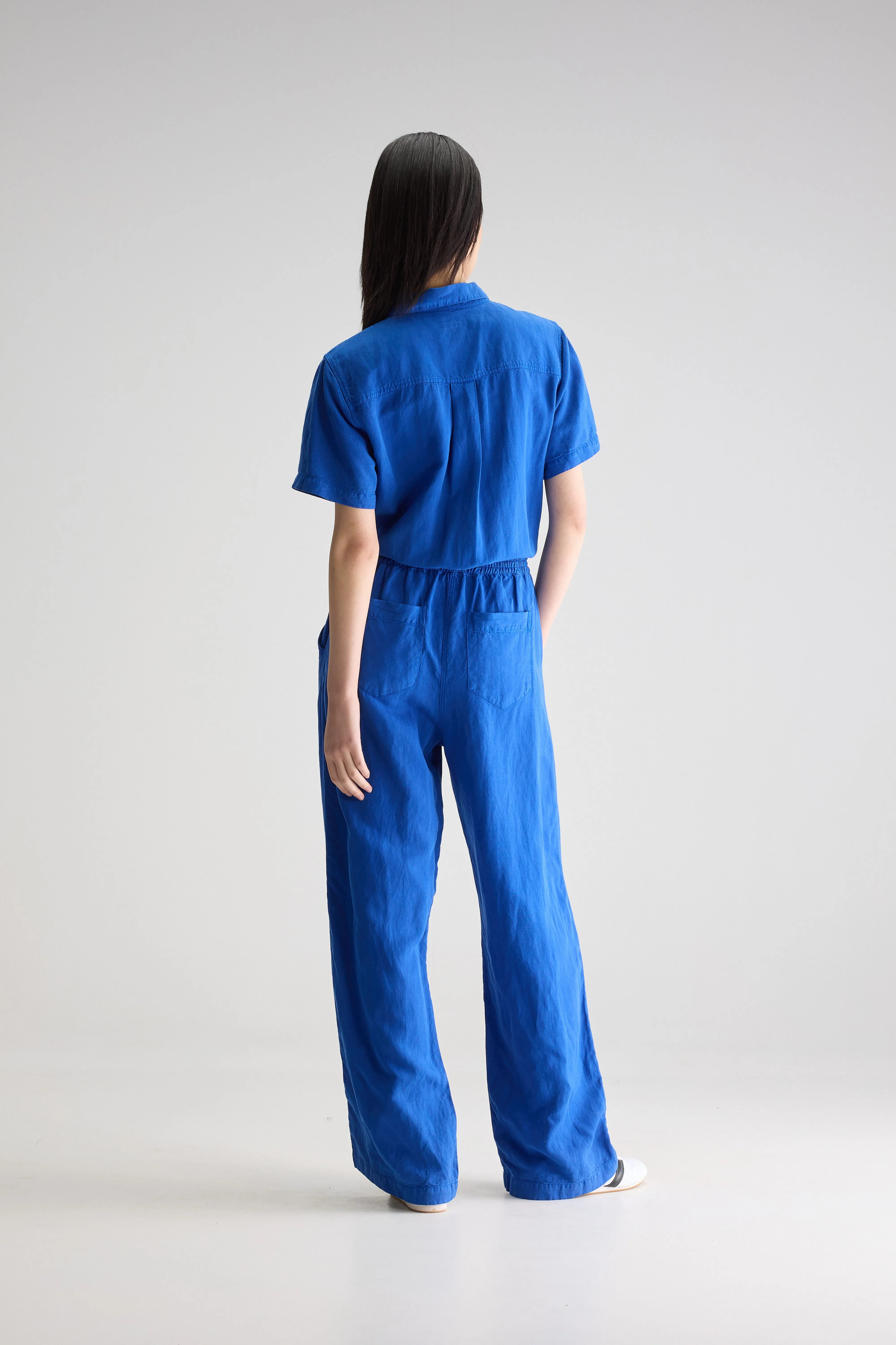 Pedra Jumpsuit Met Korte Mouwen - Lazuli Voor Dames | Bellerose