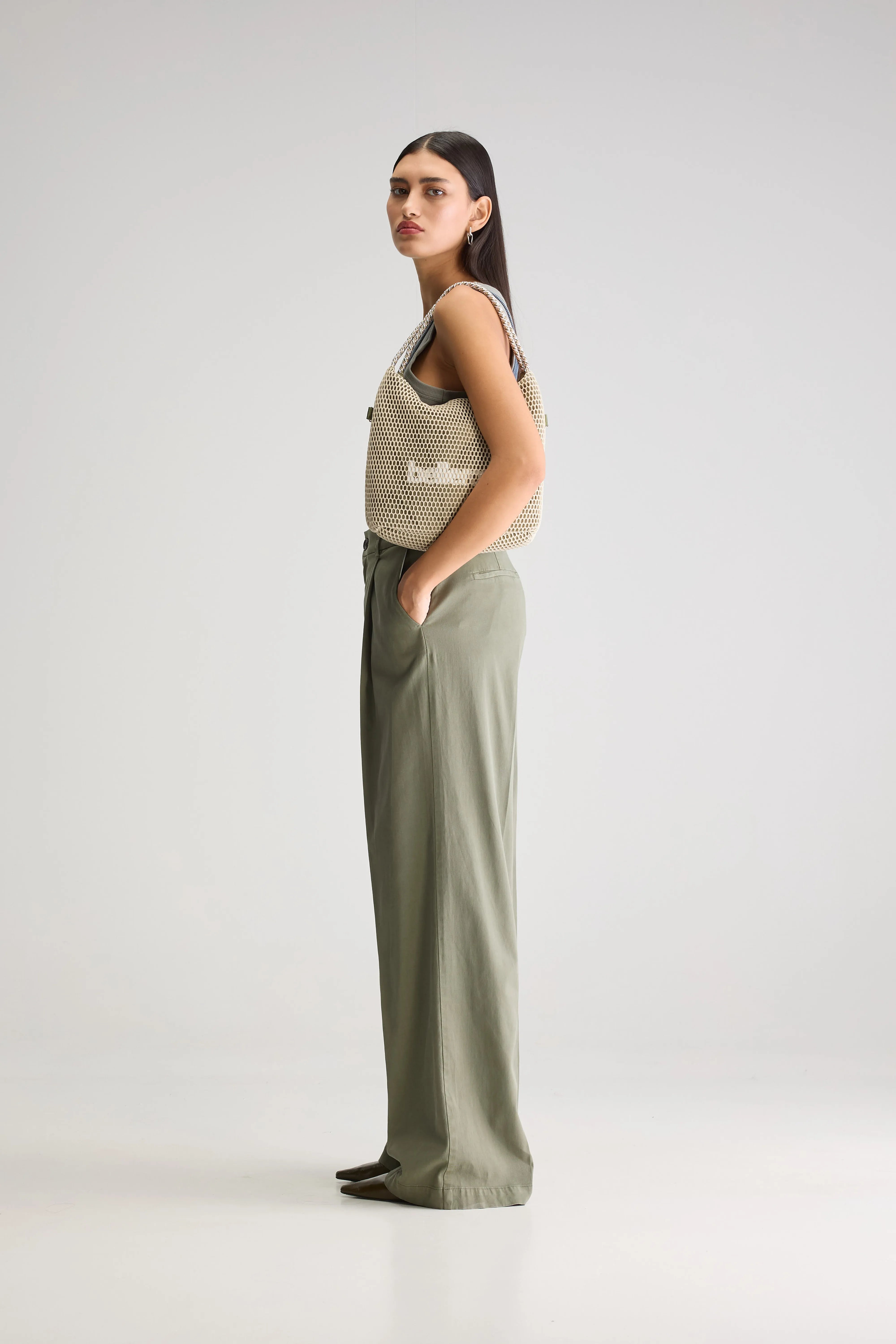 Pantalon Droit Viktor - Dusty olive Pour Femme | Bellerose