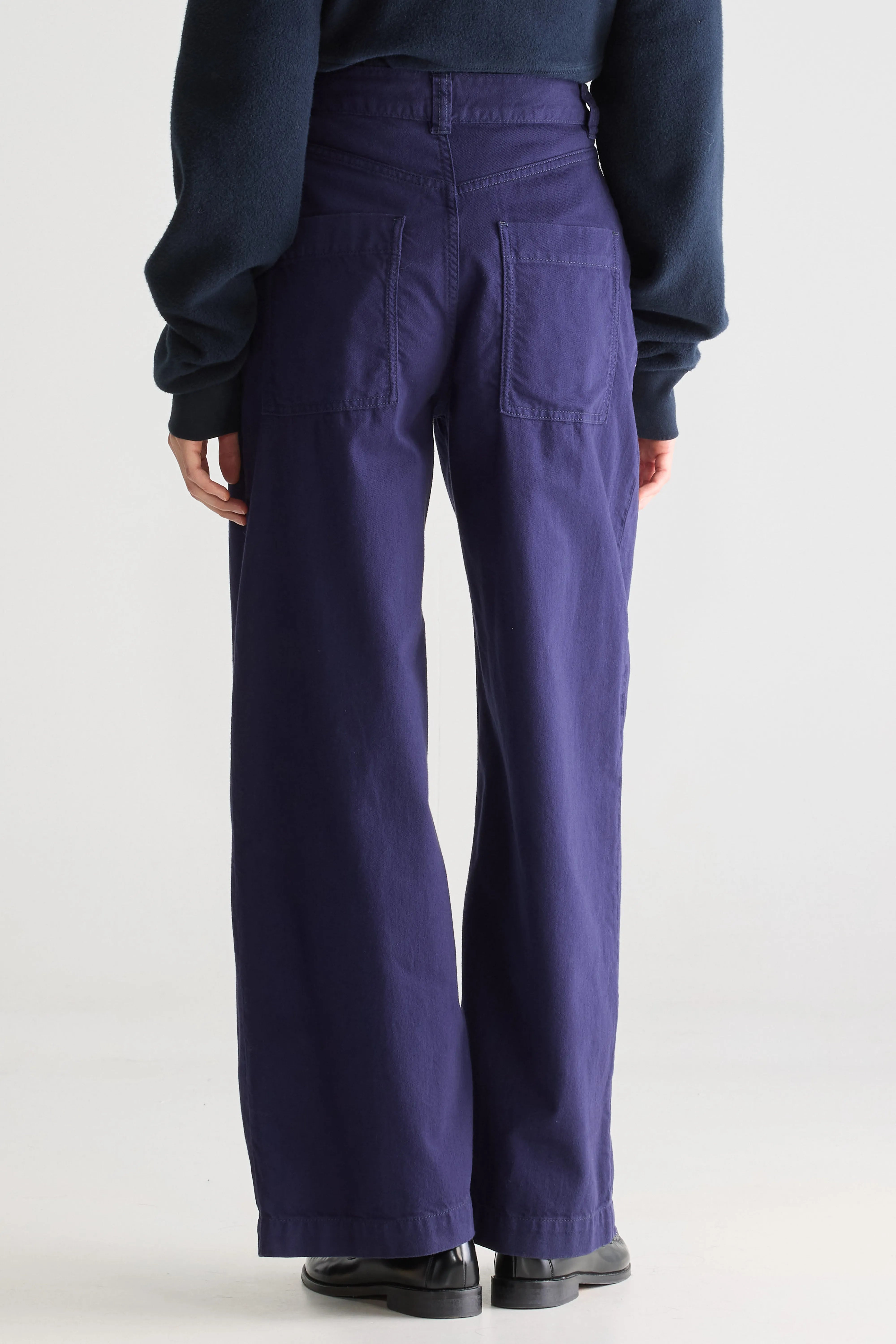 Pristine Wide Trousers - Ink For Women | Bellerose