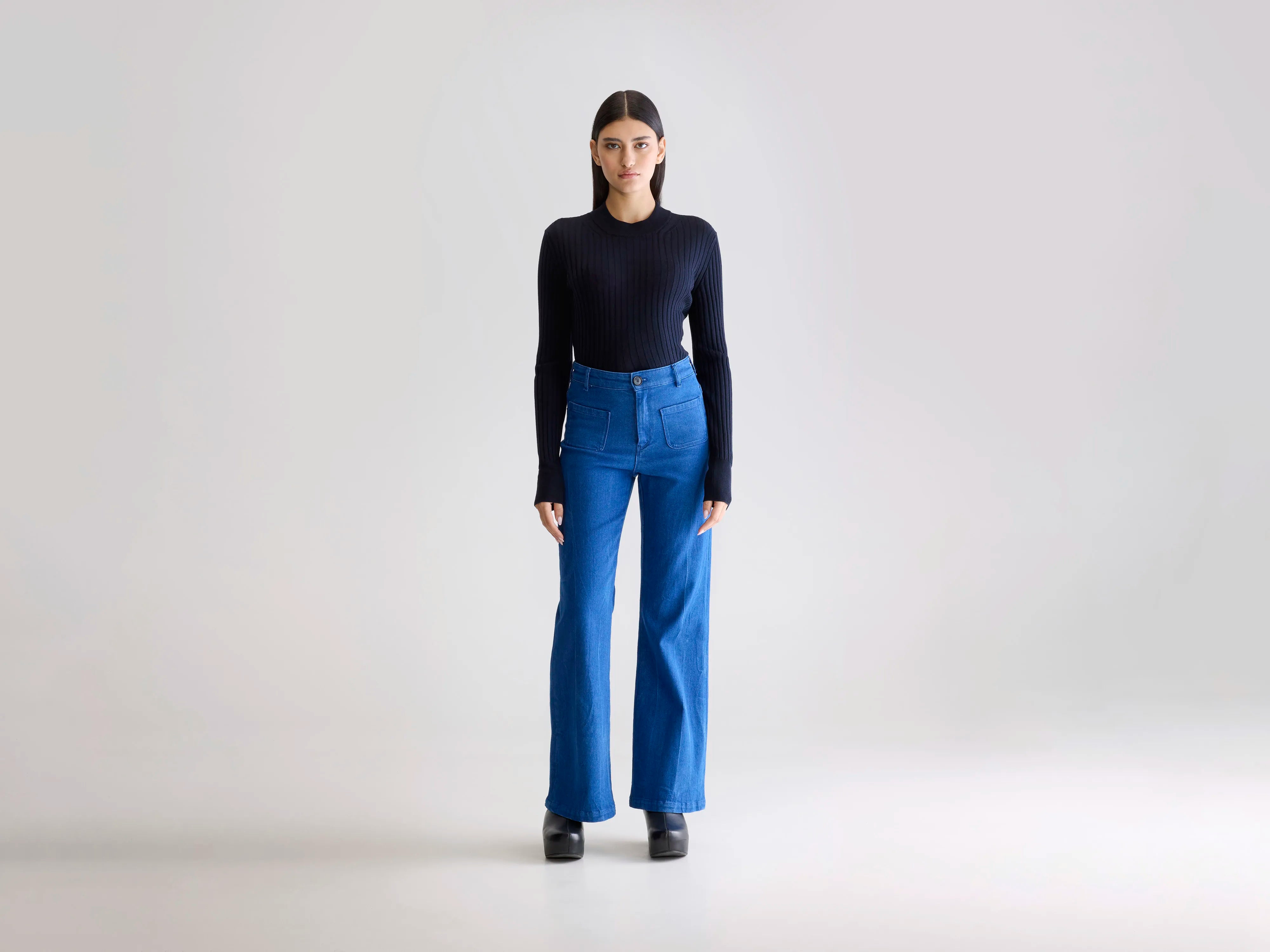 Park flared broek (252 / W / ONE WASH)