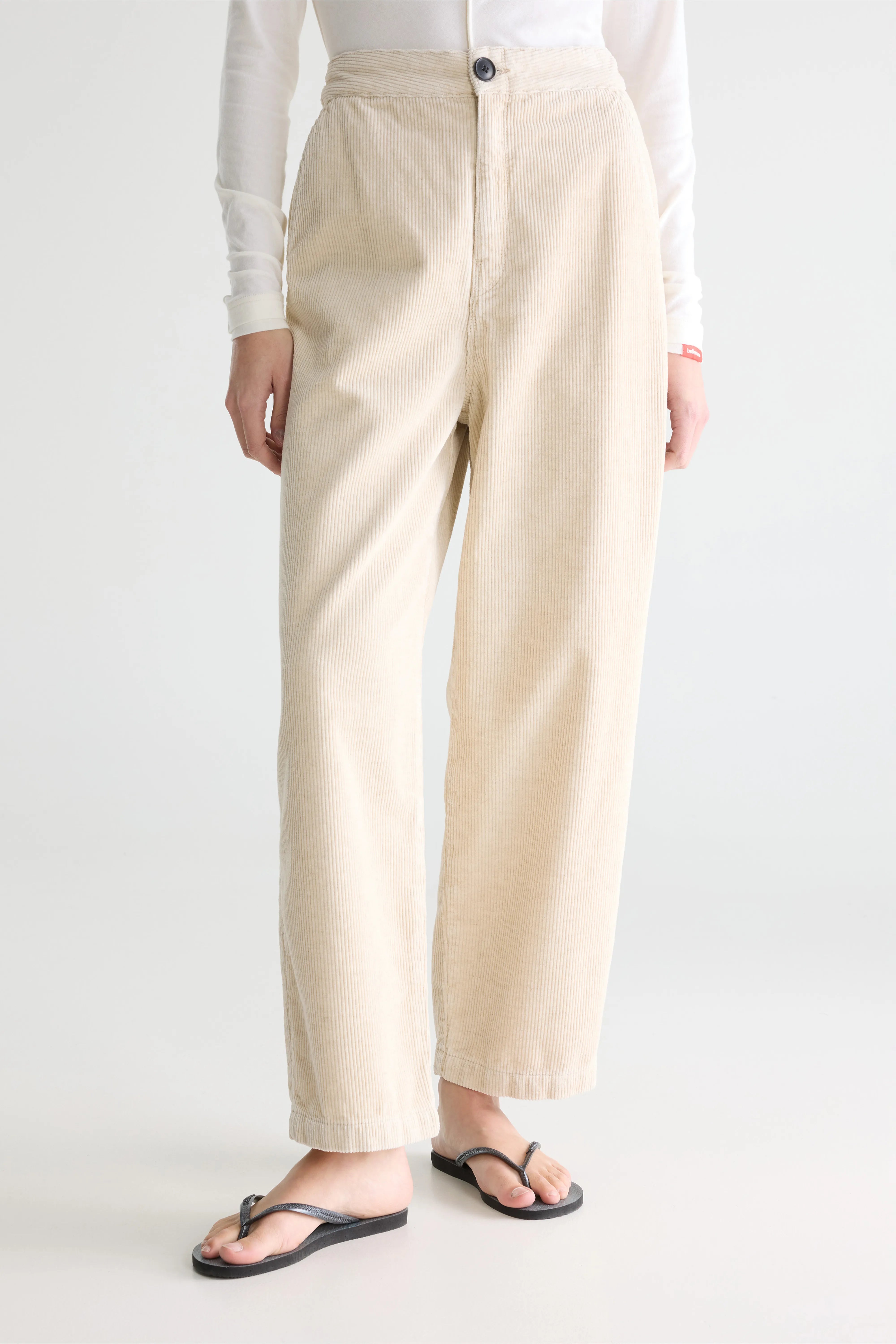 Pasop Relaxed Trousers - Calcaire For Women | Bellerose