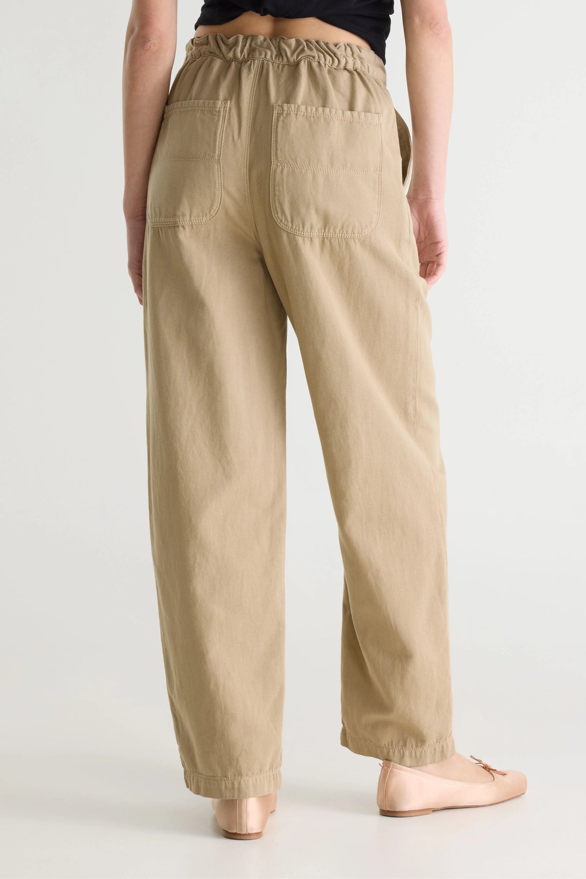 Pasop Relaxed Light Beige Trousers - Clay For Women | Bellerose