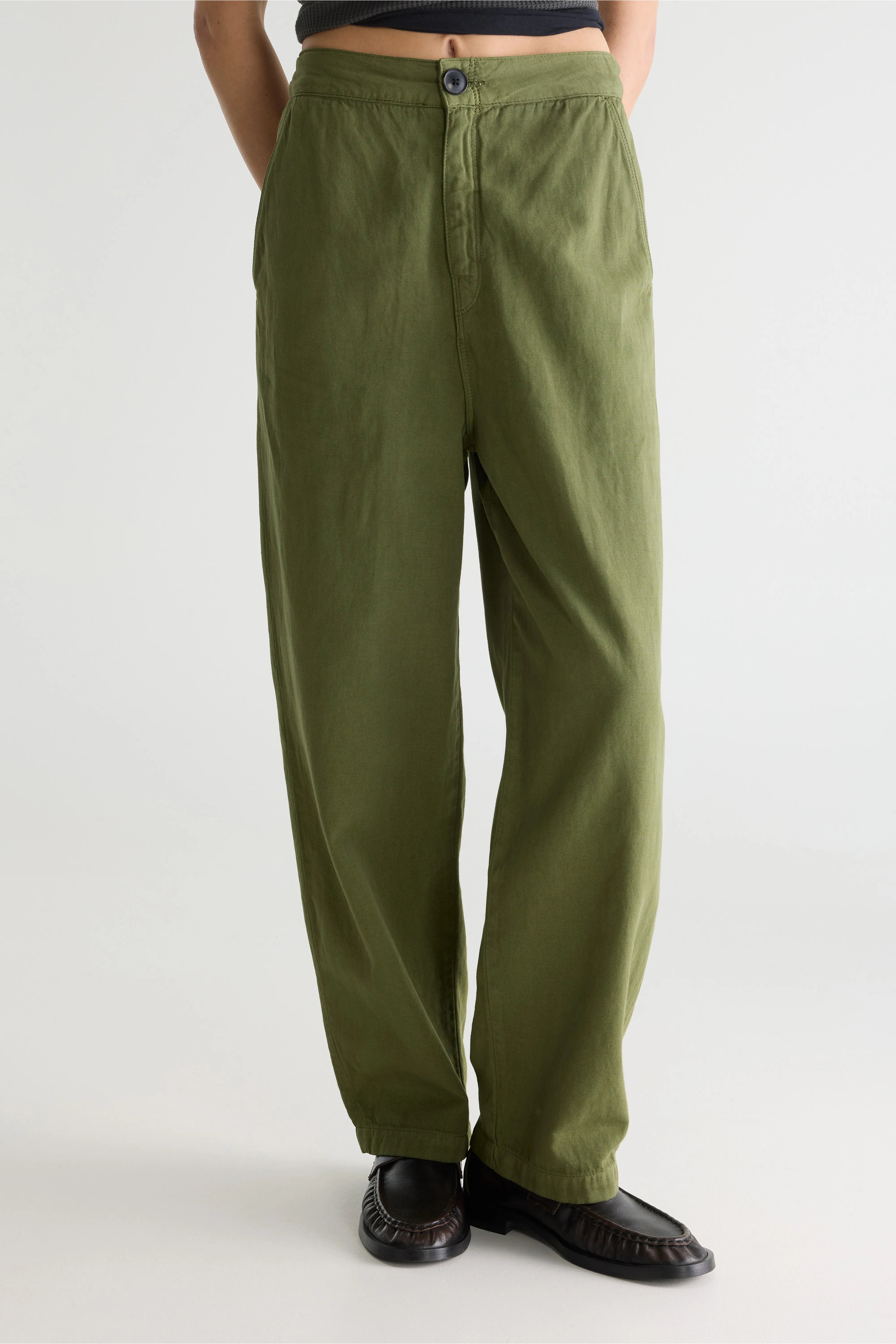 Pantalon Décontracté Kaki Pasop - Army Pour Femme | Bellerose